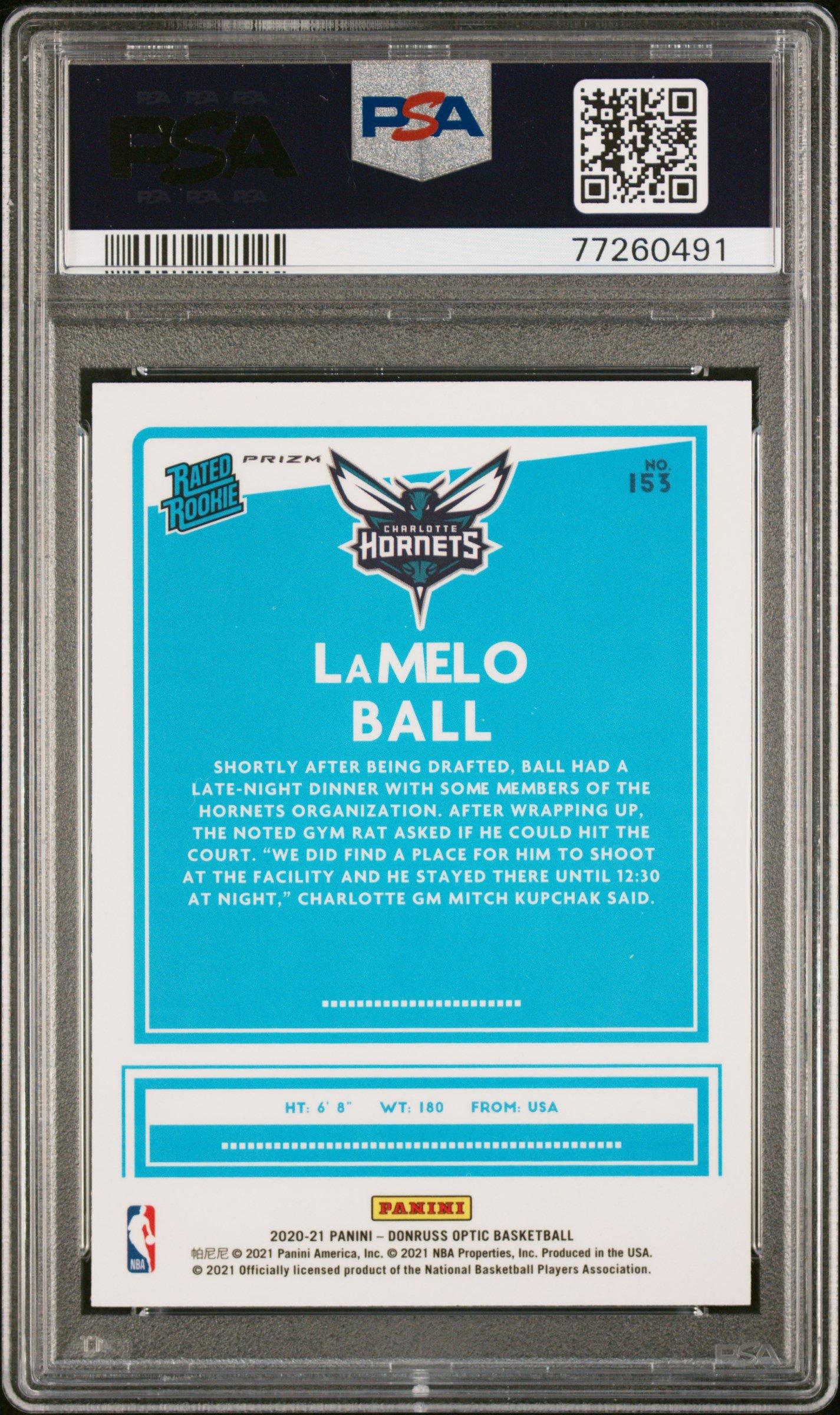 2020 Panini Donruss Optic 153 Lamelo Ball Holo PSA