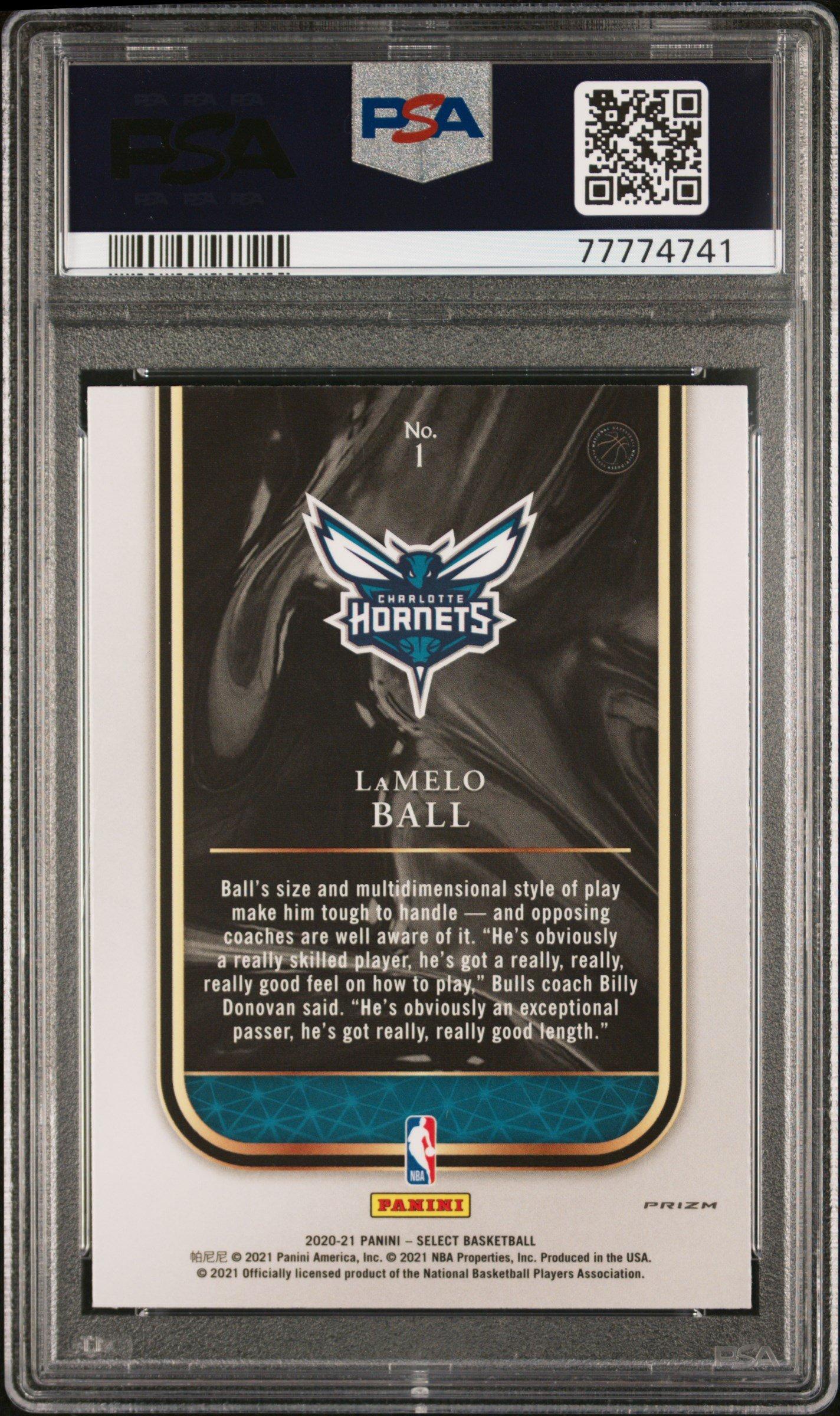 2020 Panini Select Rookie Selections 1 Lamelo Ball Red PSA 10