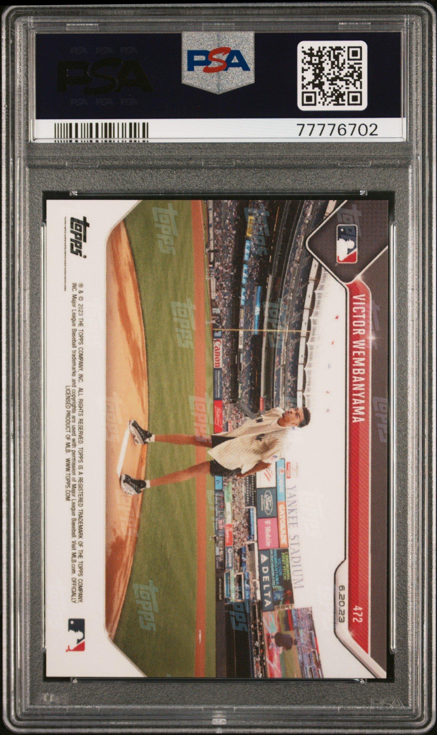 2023 Topps Now 472 Victor Wembanyama PSA 10