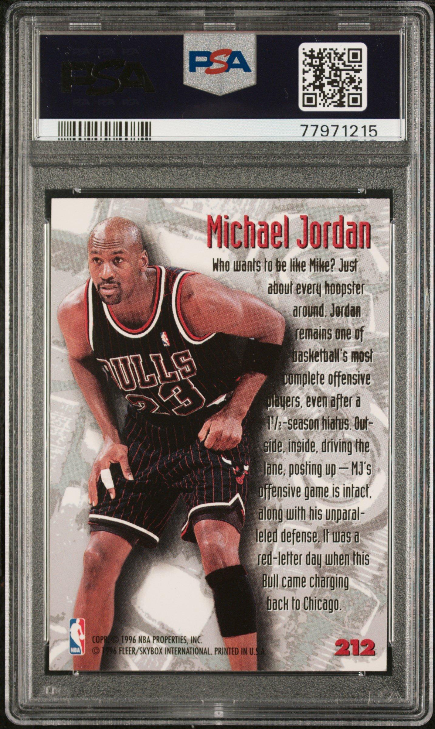 1995 Metal 212 Michael Jordan PSA 9 Graded Card | GameStop