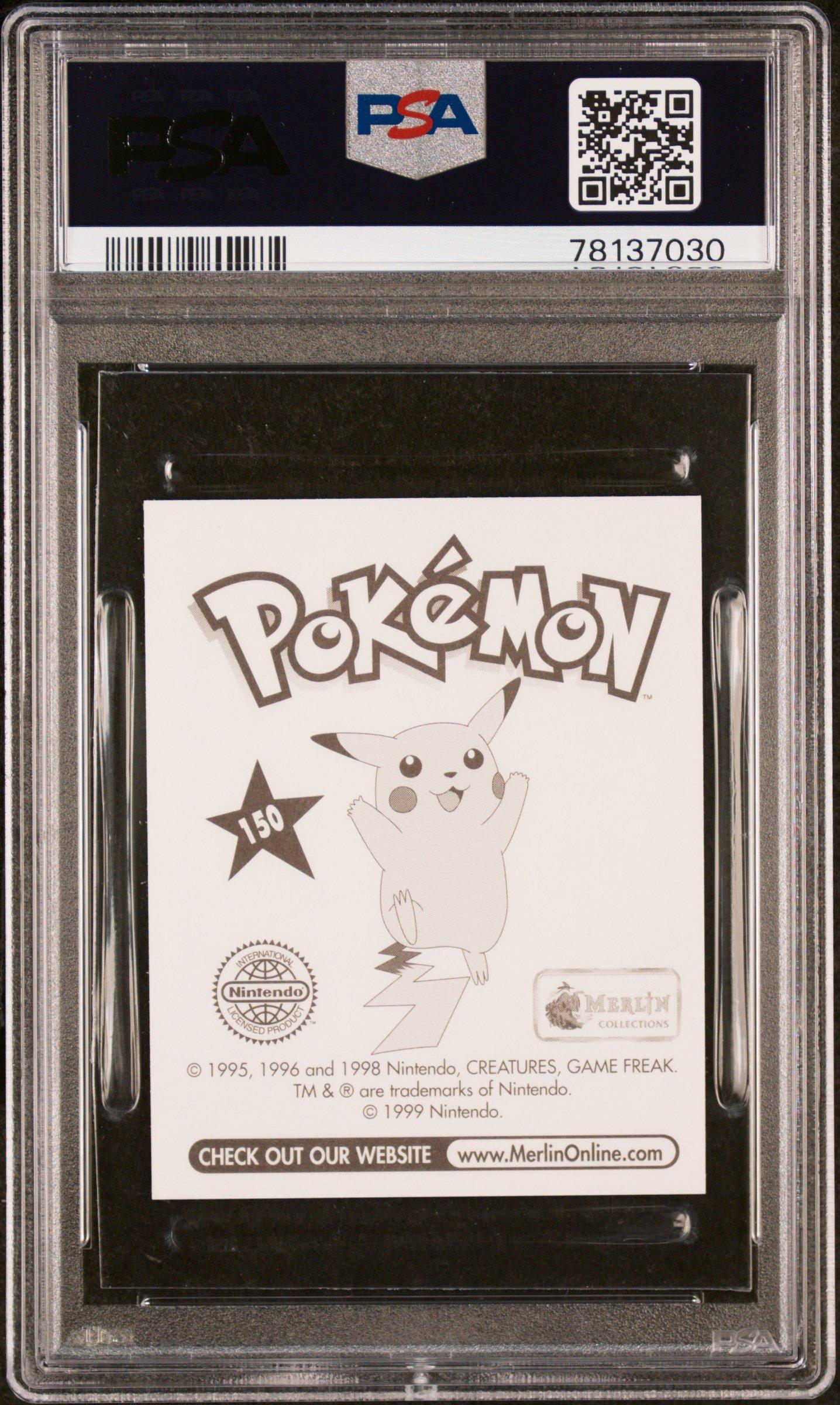 1999 Merlin Pokemon 150 Mewtwo PSA