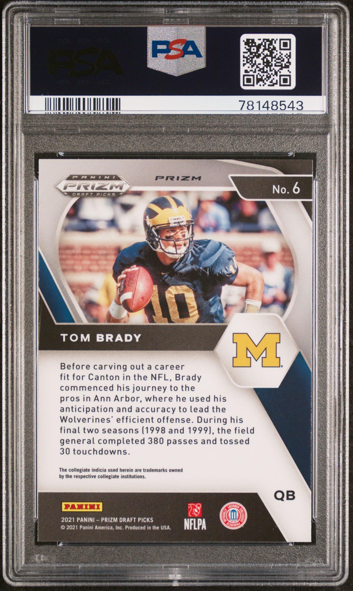 2021 Panini Prizm Draft Picks 6 Tom Brady PSA 10