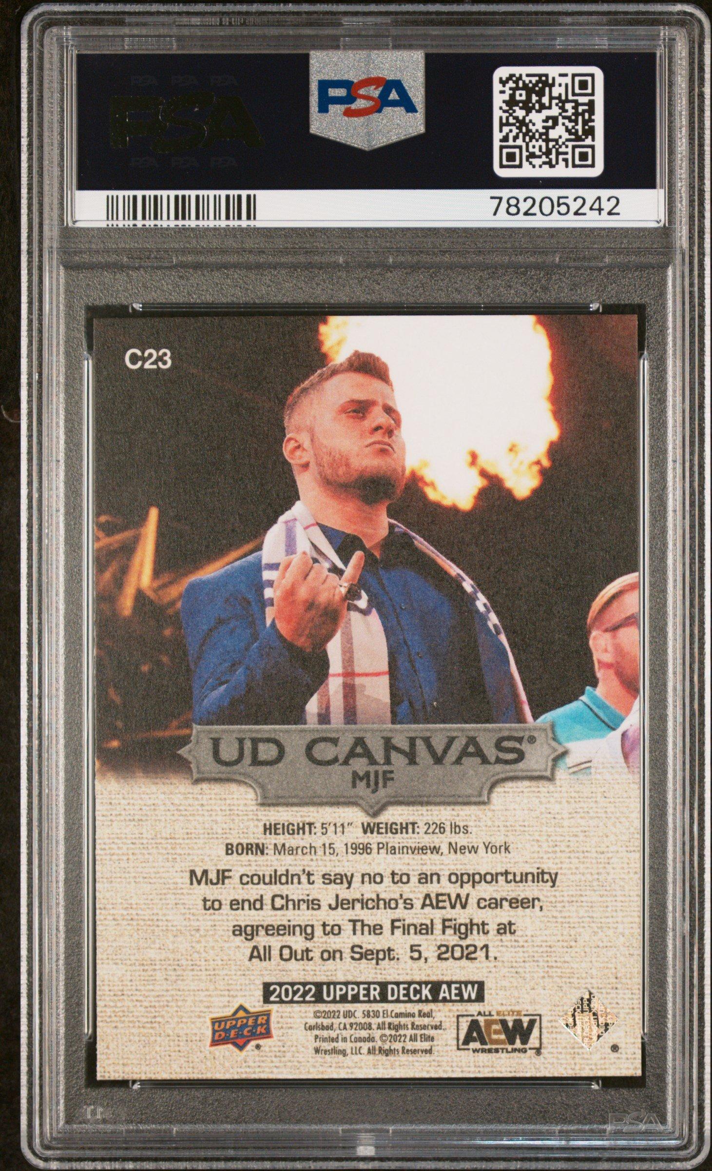 2022 Upper Deck Aew Ud Canvas C23 Mjf PSA 10
