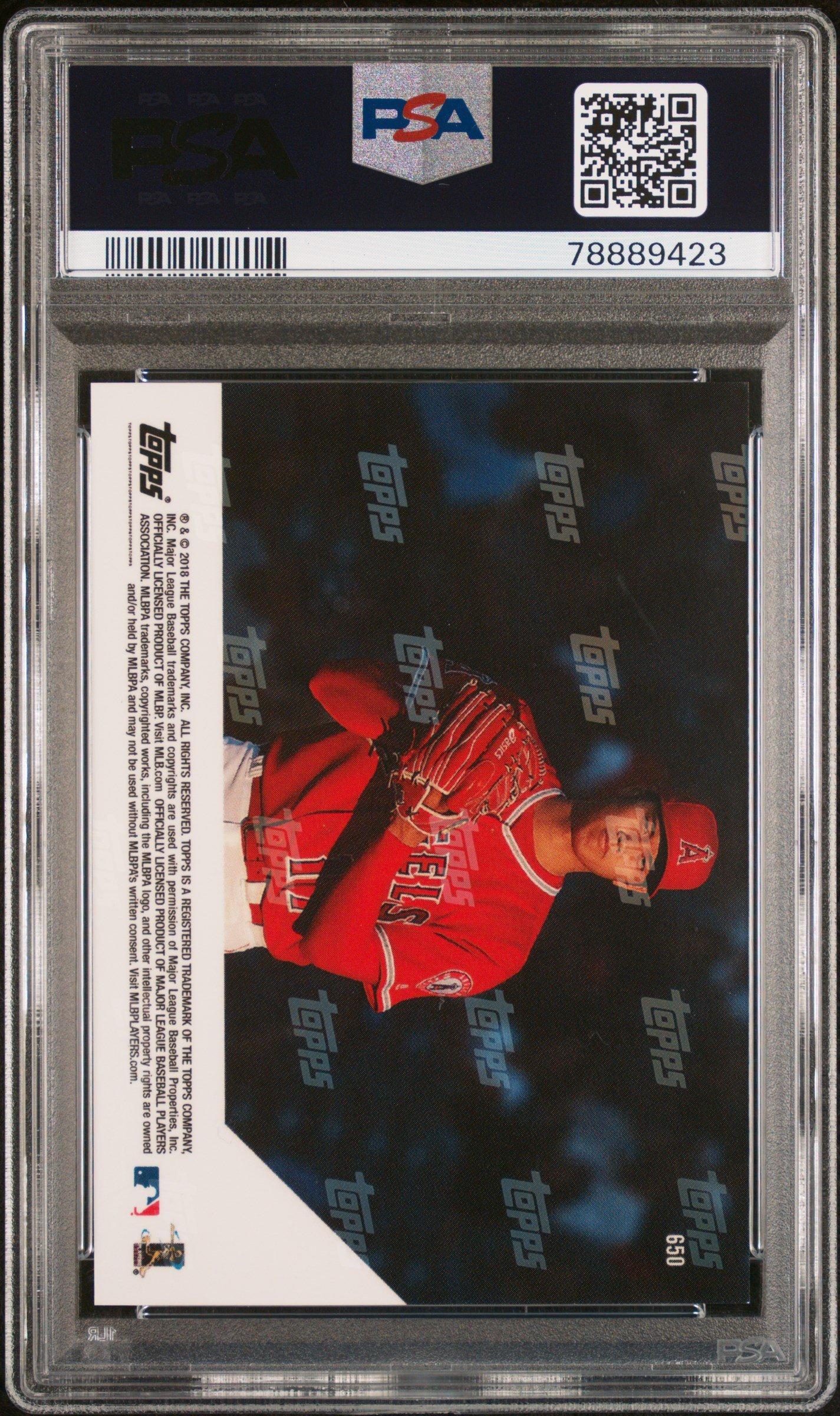 2018 Topps Now 650 Shohei Ohtani PSA 10