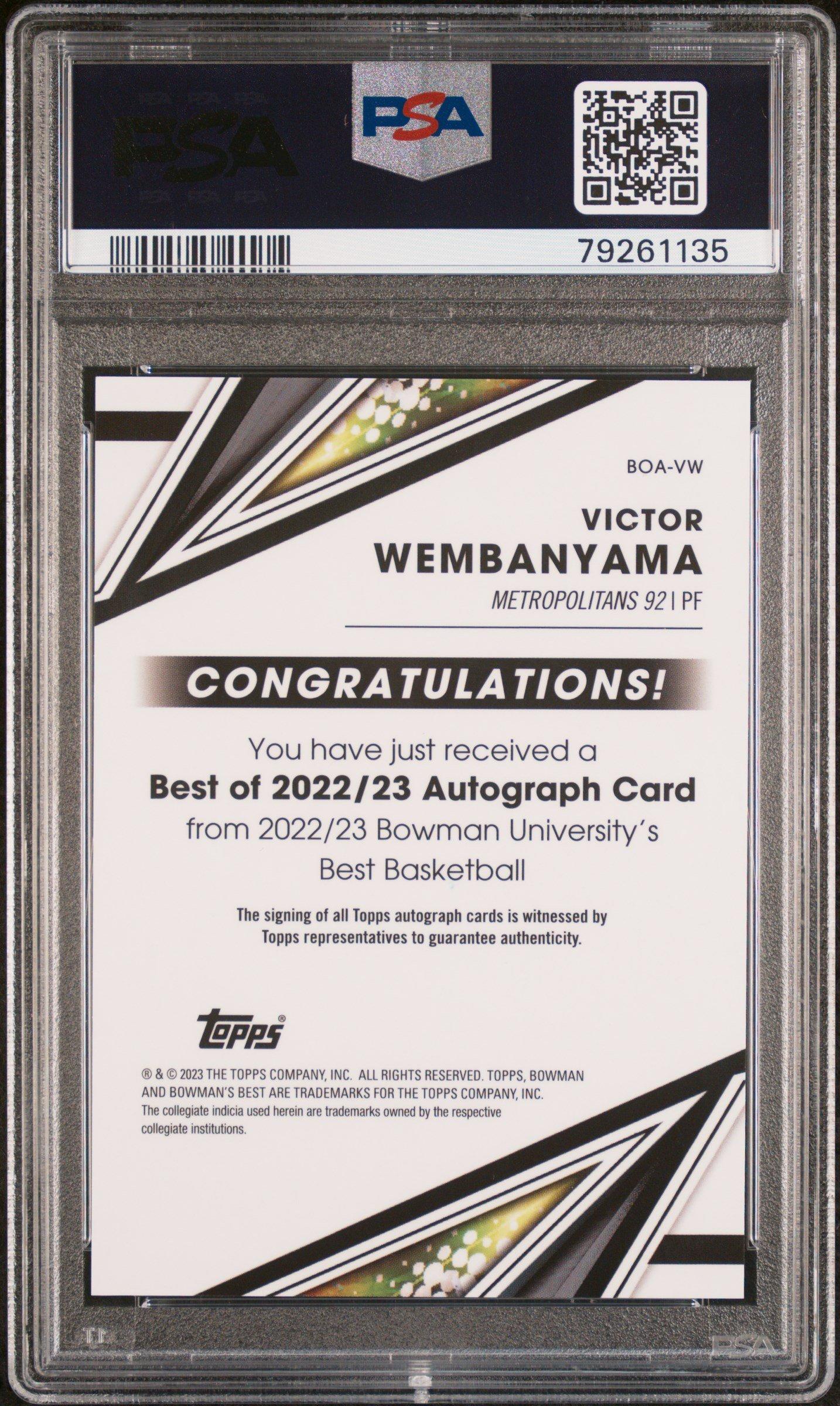 2022 Bowman University Best Best Of 2022 Autograph Boavw Victor 