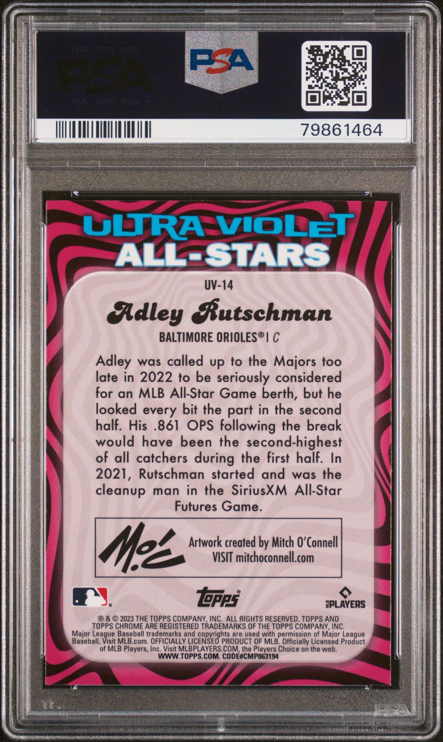 2023 Topps Chrome Ultraviolet All-stars Uv14 Adley Rutschman PSA 10