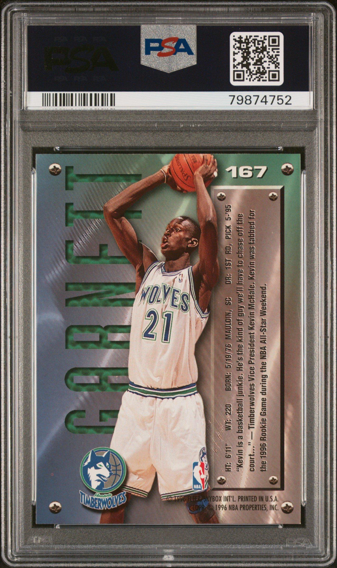 1995 Metal 167 Kevin Garnett PSA 9 Graded Card | GameStop