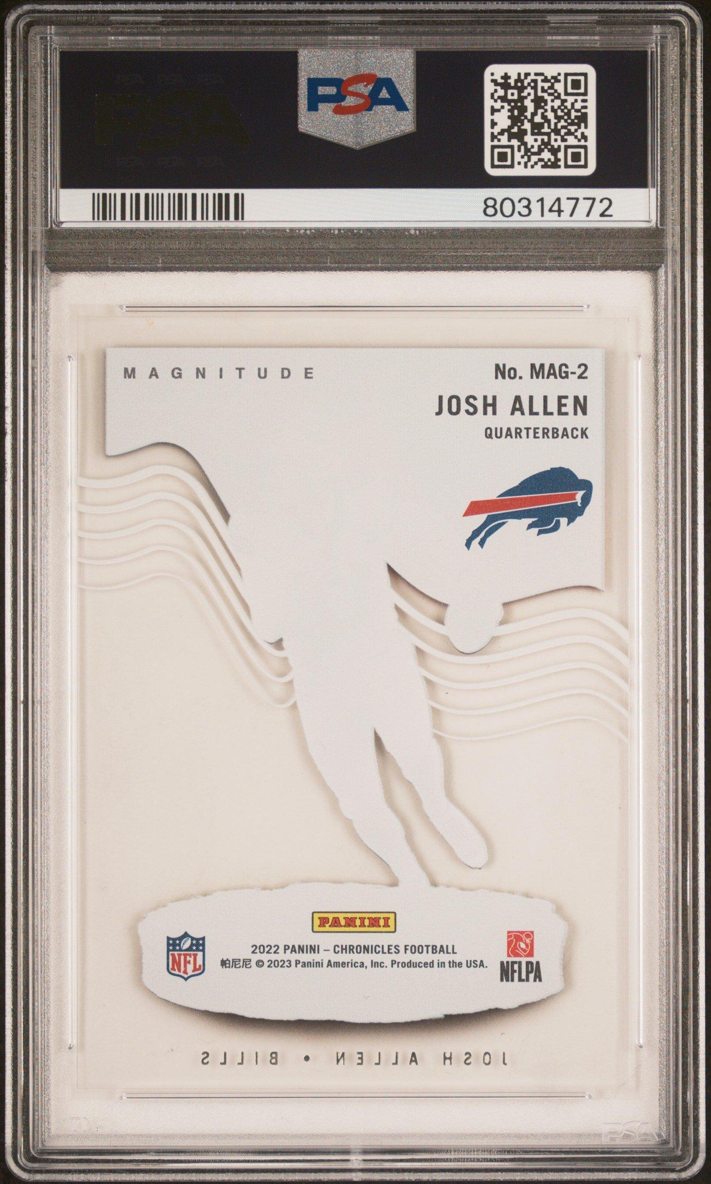 2022 Panini Chronicles Magnitude Mag2 Josh Allen PSA 9