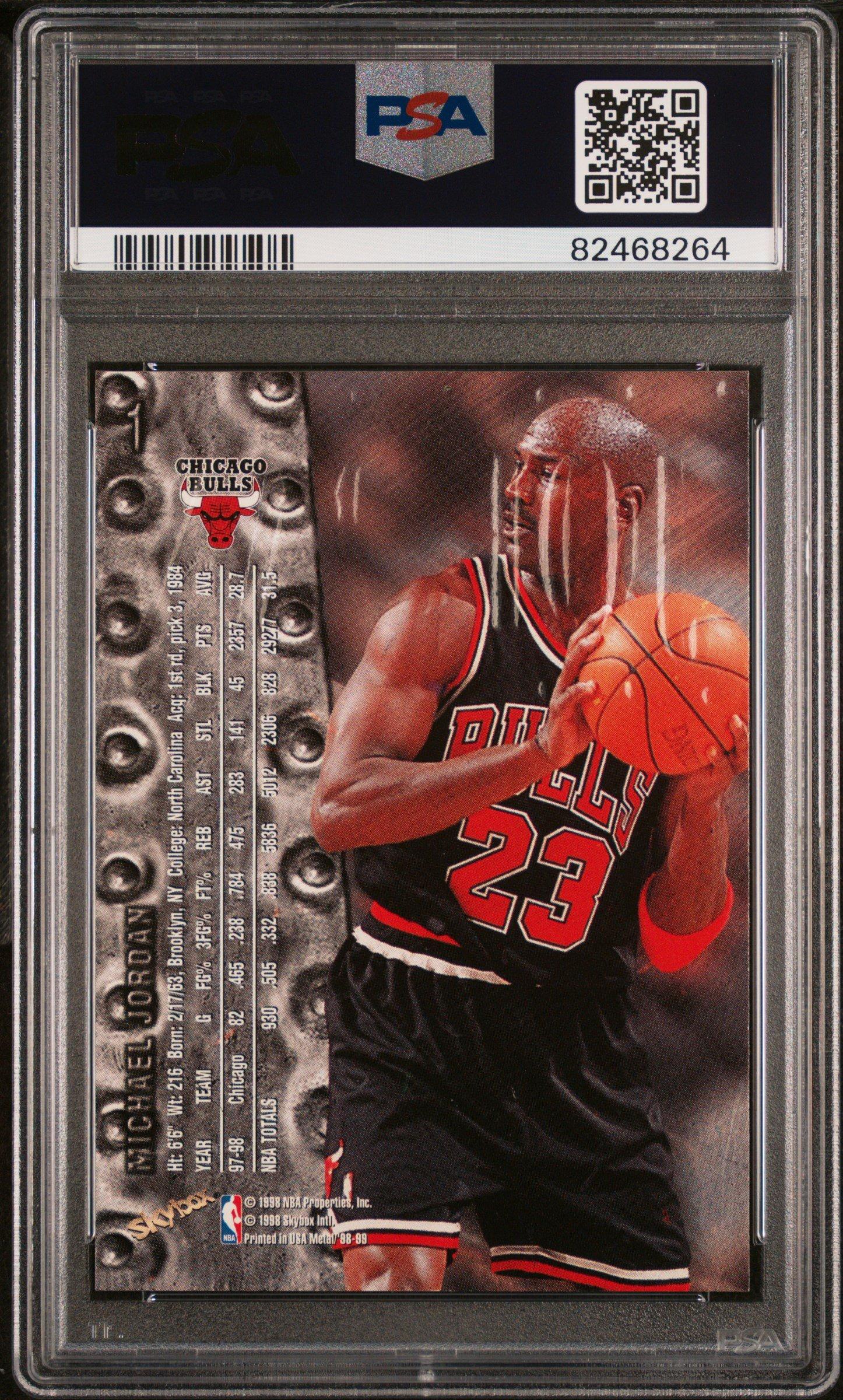 1998 Metal Universe 1 Michael Jordan PSA 8 Graded Card | GameStop
