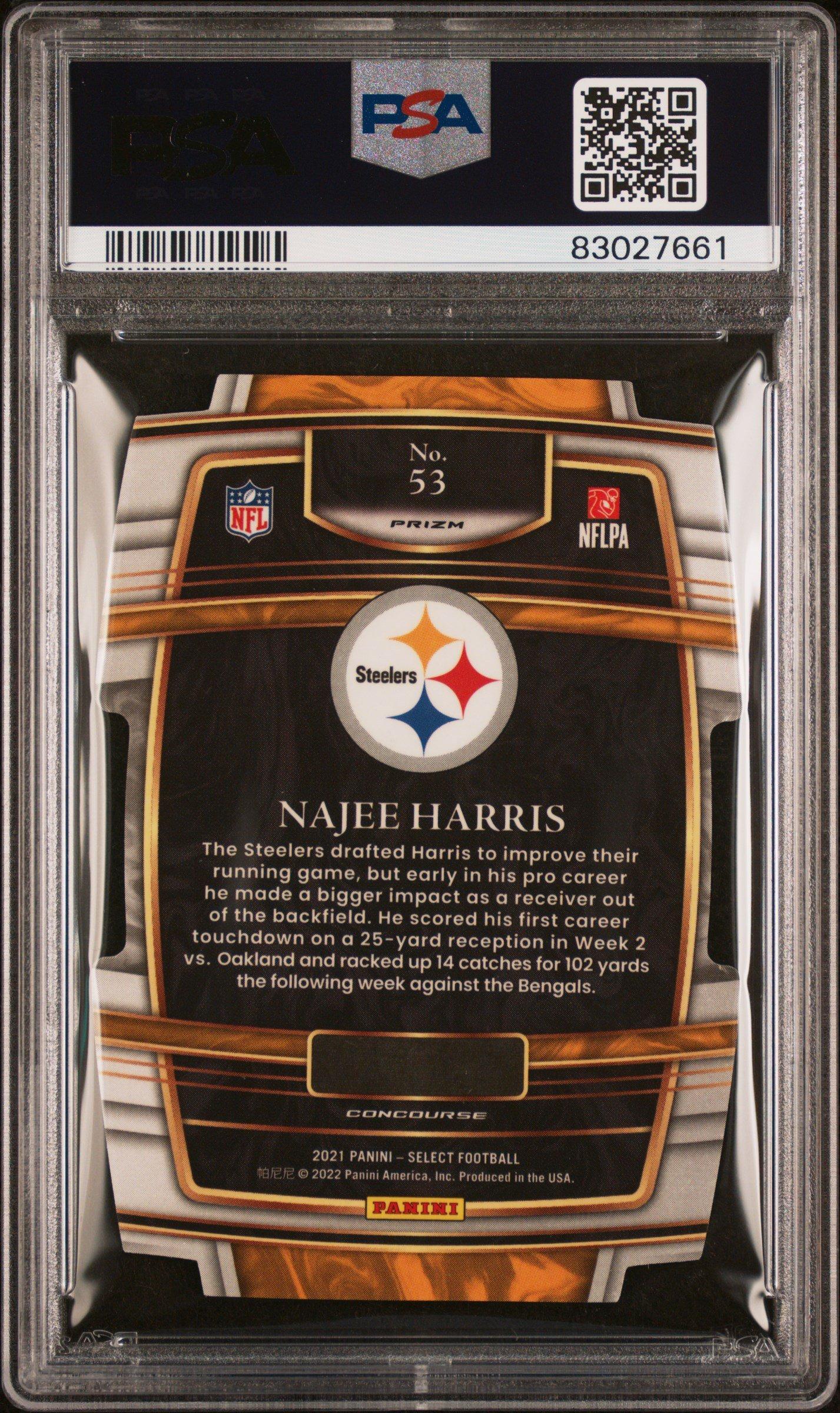 2021 Panini Select 53 Najee Harris PSA 9