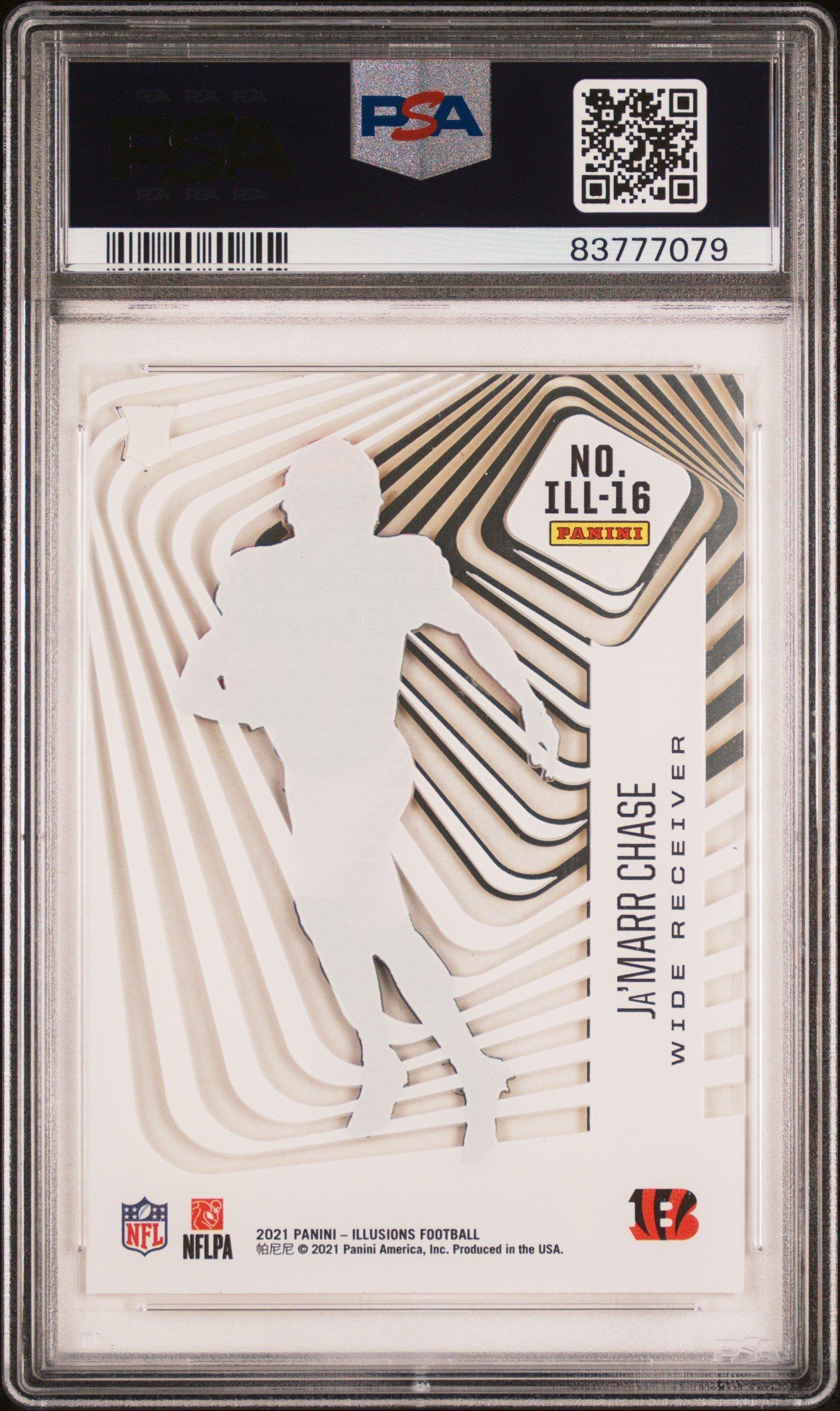 2021 Panini Illusions Illusionists Ill16 Ja’marr Chase PSA 9