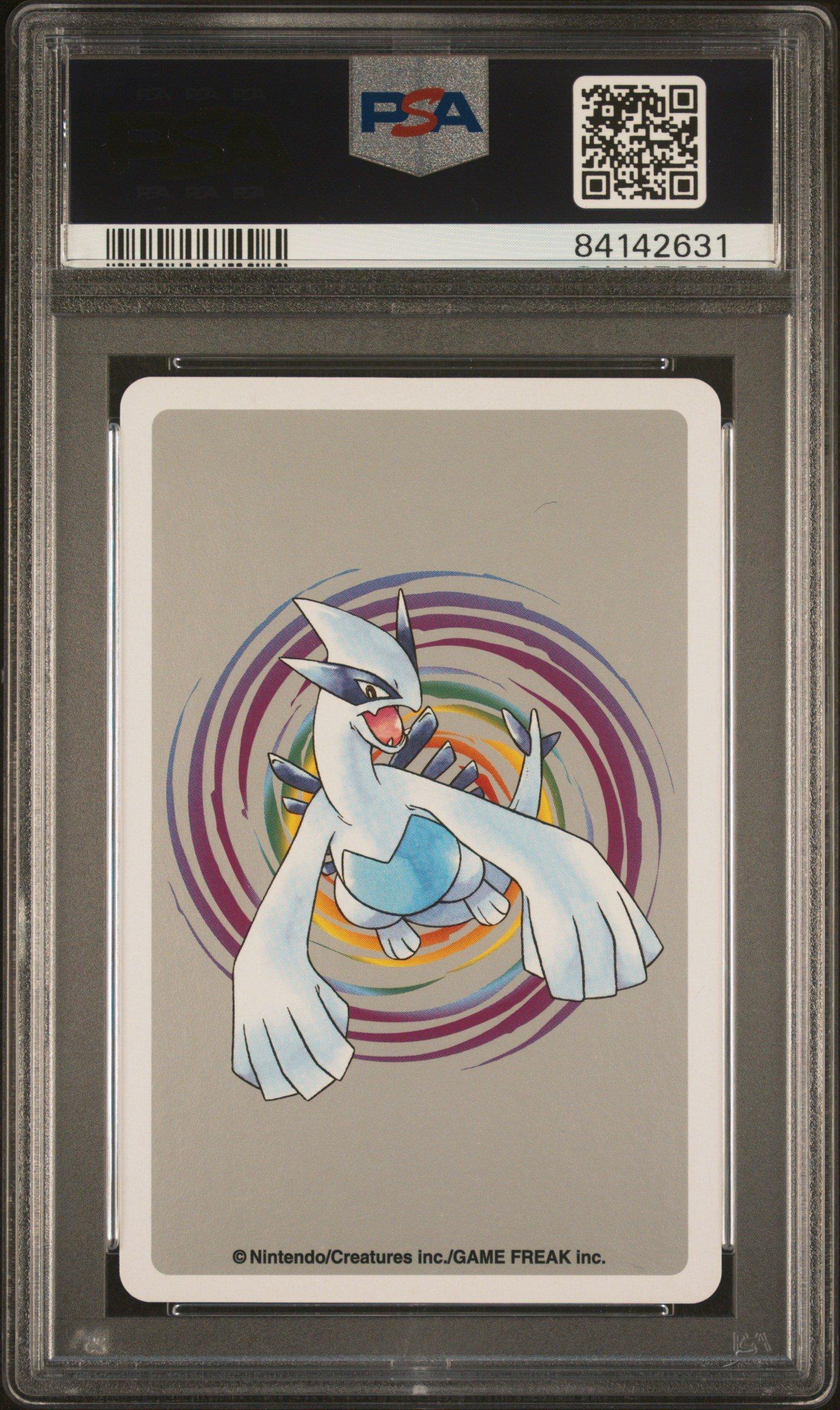2000 Pokemon Silver Version Playing Cards 244 Entei 7 Of Hearts PSA 9