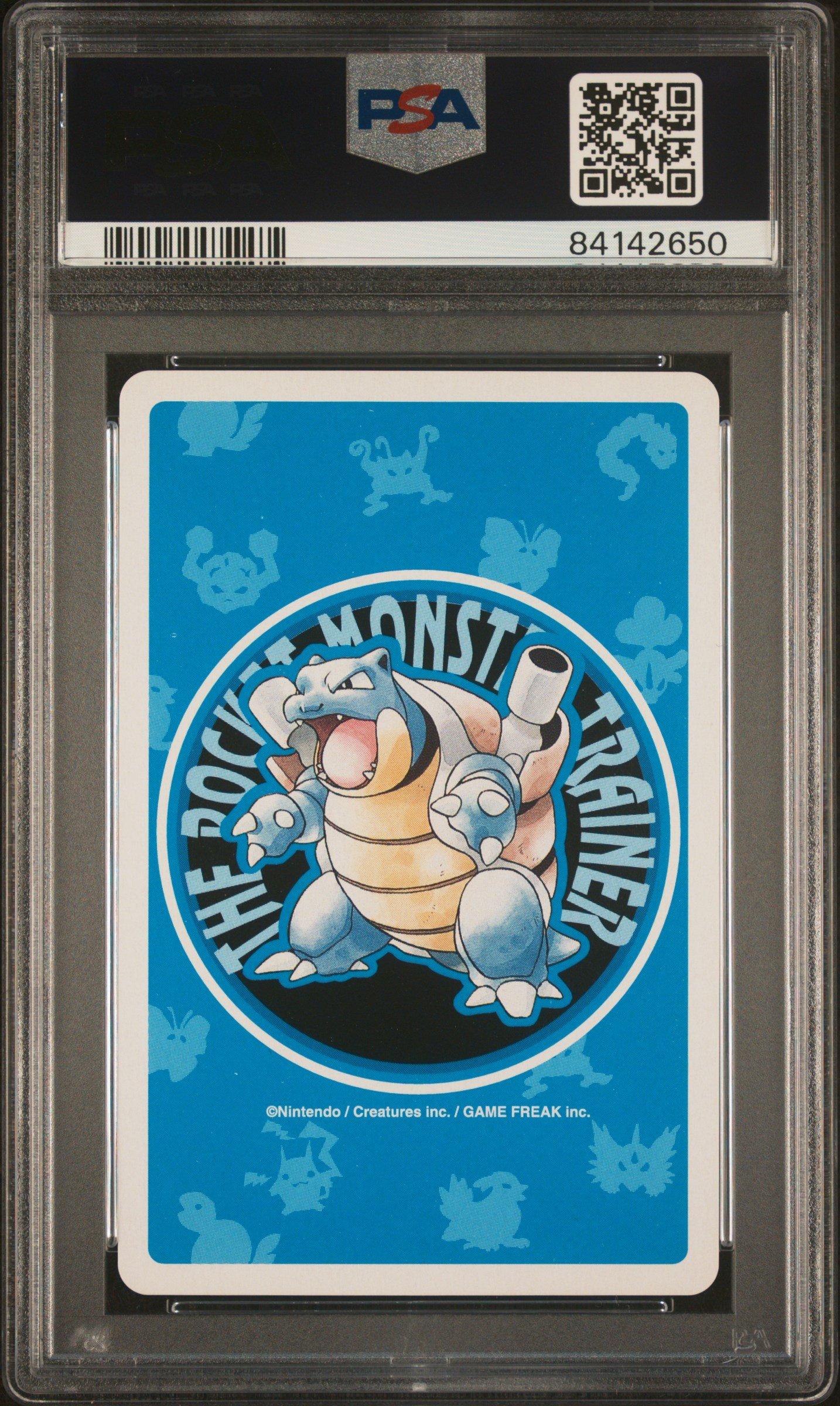 1998 Pokemon Blue Version Playing Cards 001 Bulbasaur Ace Of Diamonds PSA 9