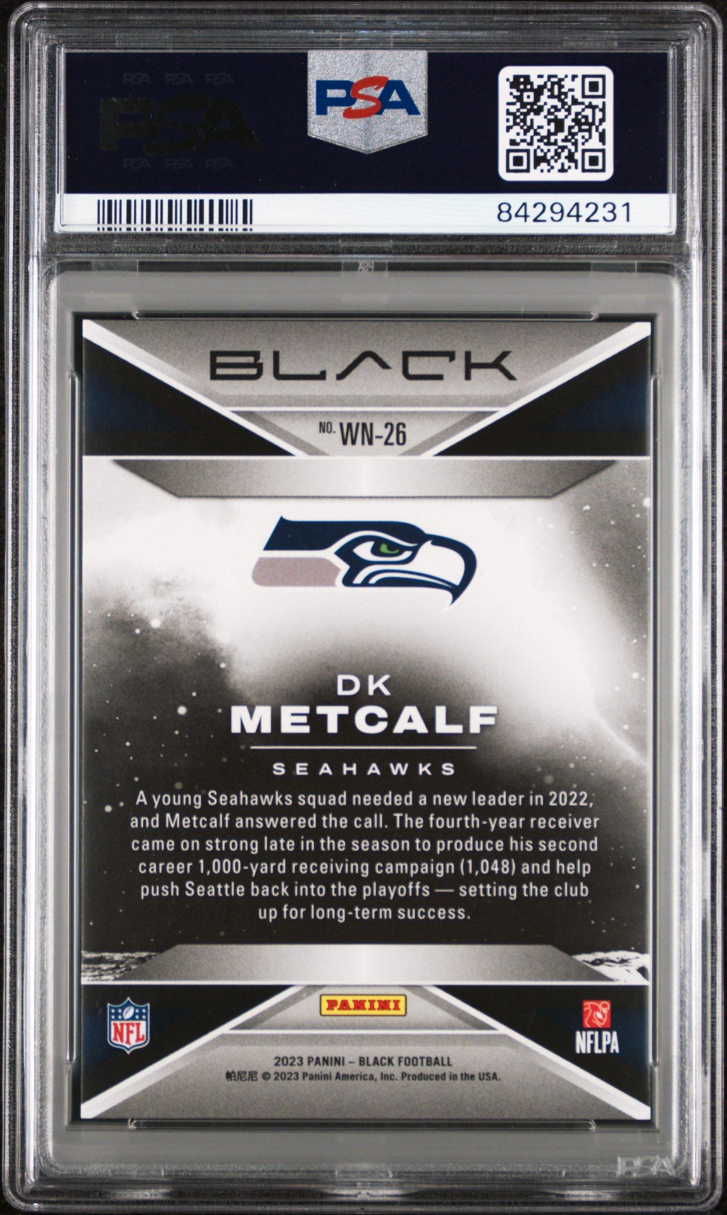 2023 Panini Black White Night Wn26 Dk Metcalf PSA 9