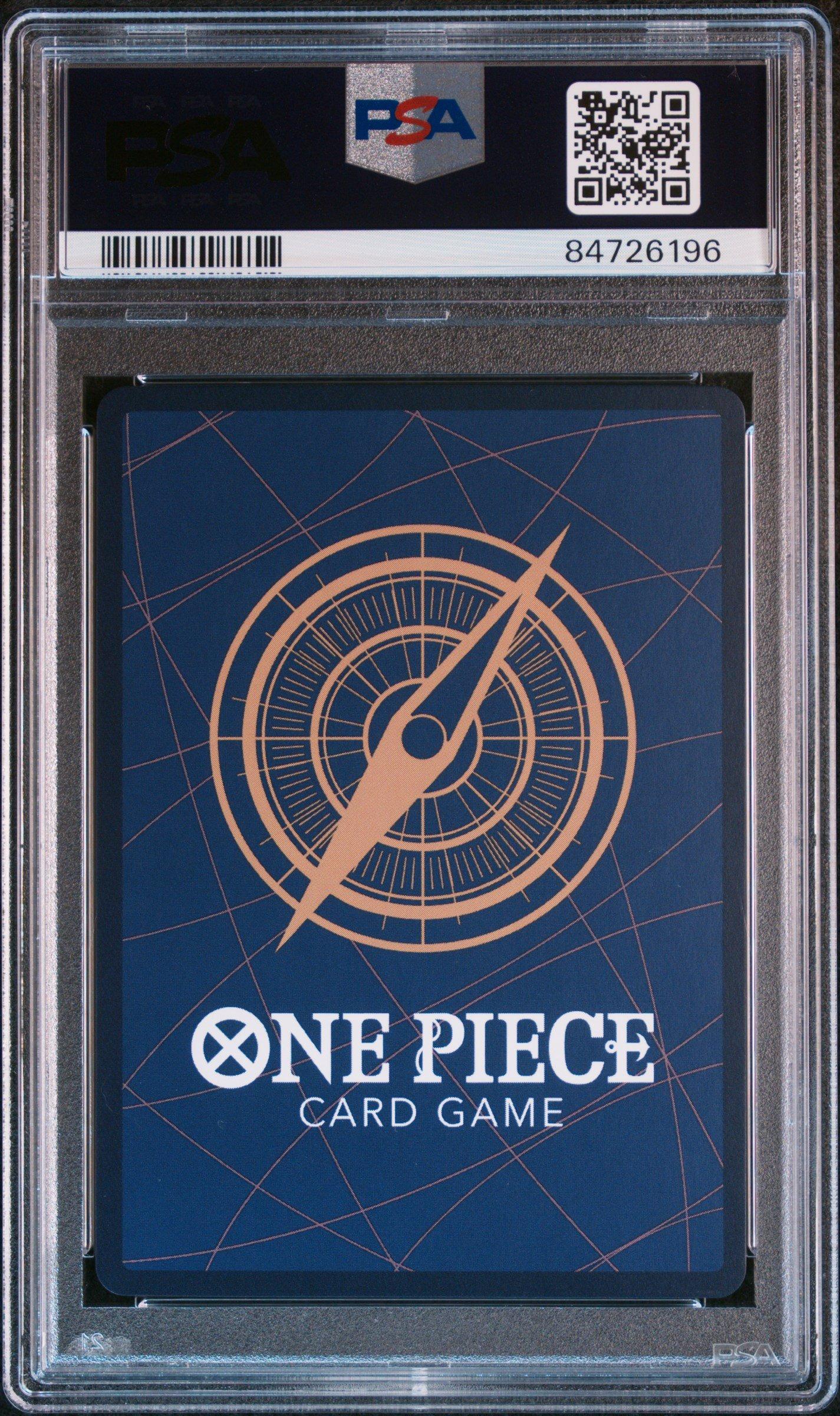 2022 One Piece Japanese Op01-romance Dawn 120 Shanks Manga Alternate Art PSA 10