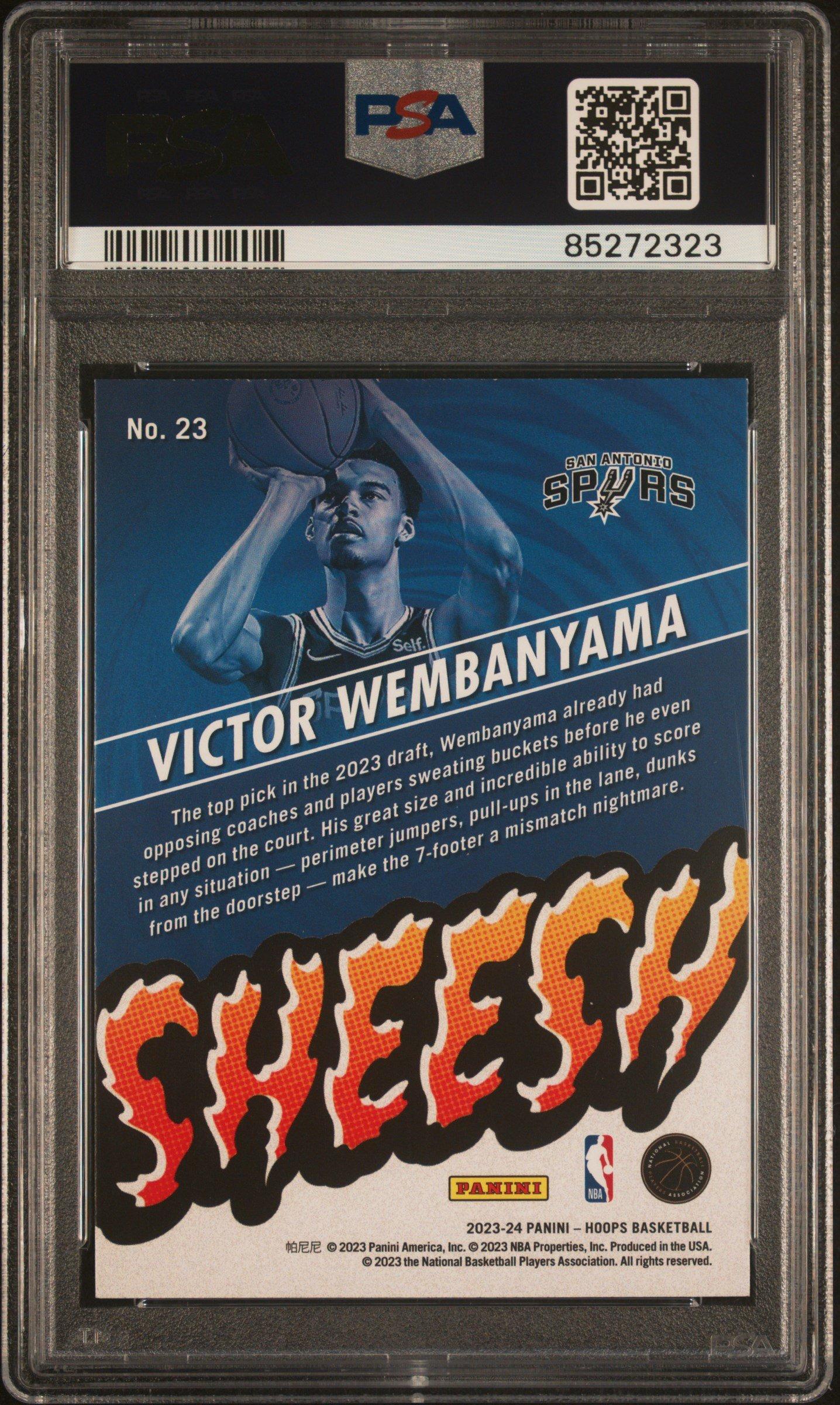 2023 Panini Nba Hoops Sheesh 23 Victor Wembanyama PSA