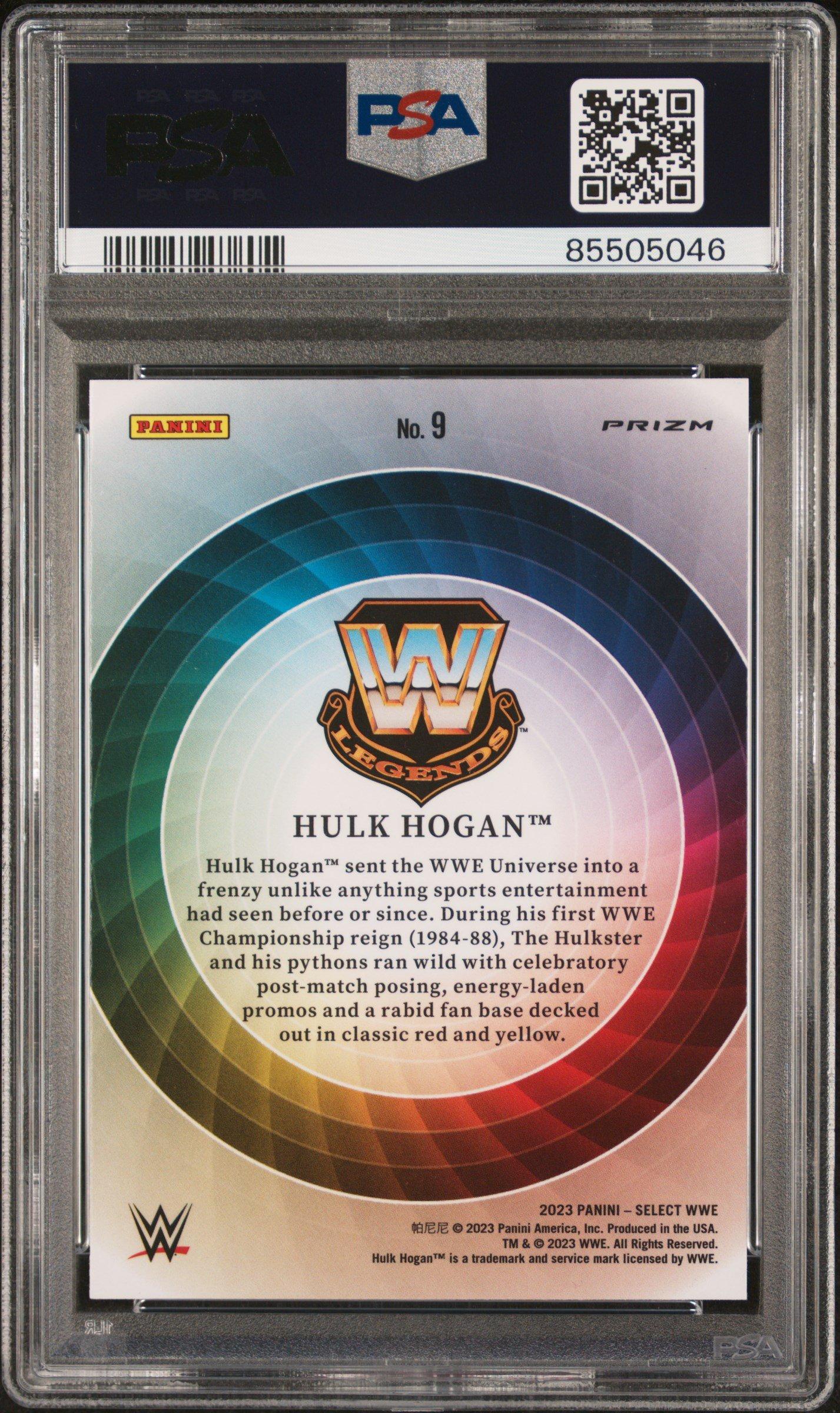 2023 Panini Select Wwe Color Wheel 9 Hulk Hogan PSA 10