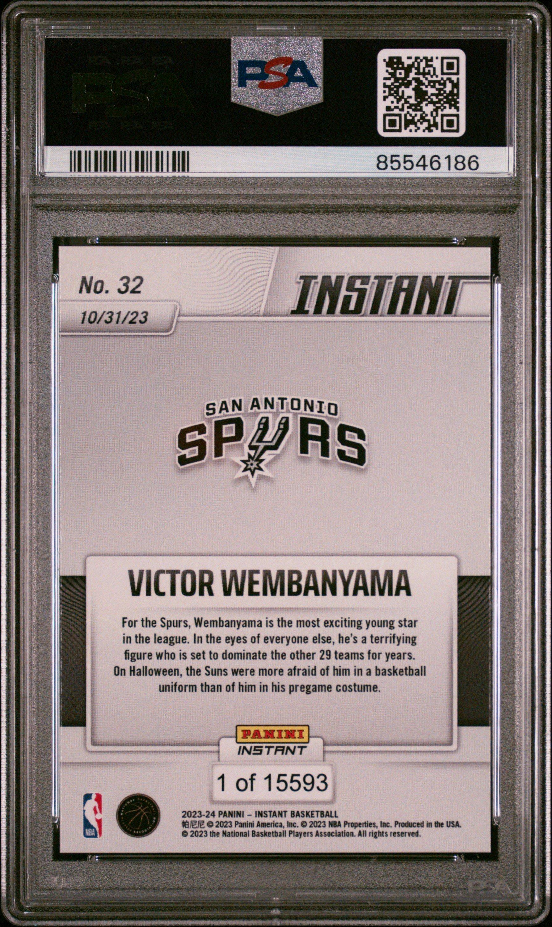 2023 Panini Instant Victor Wembanyama PSA