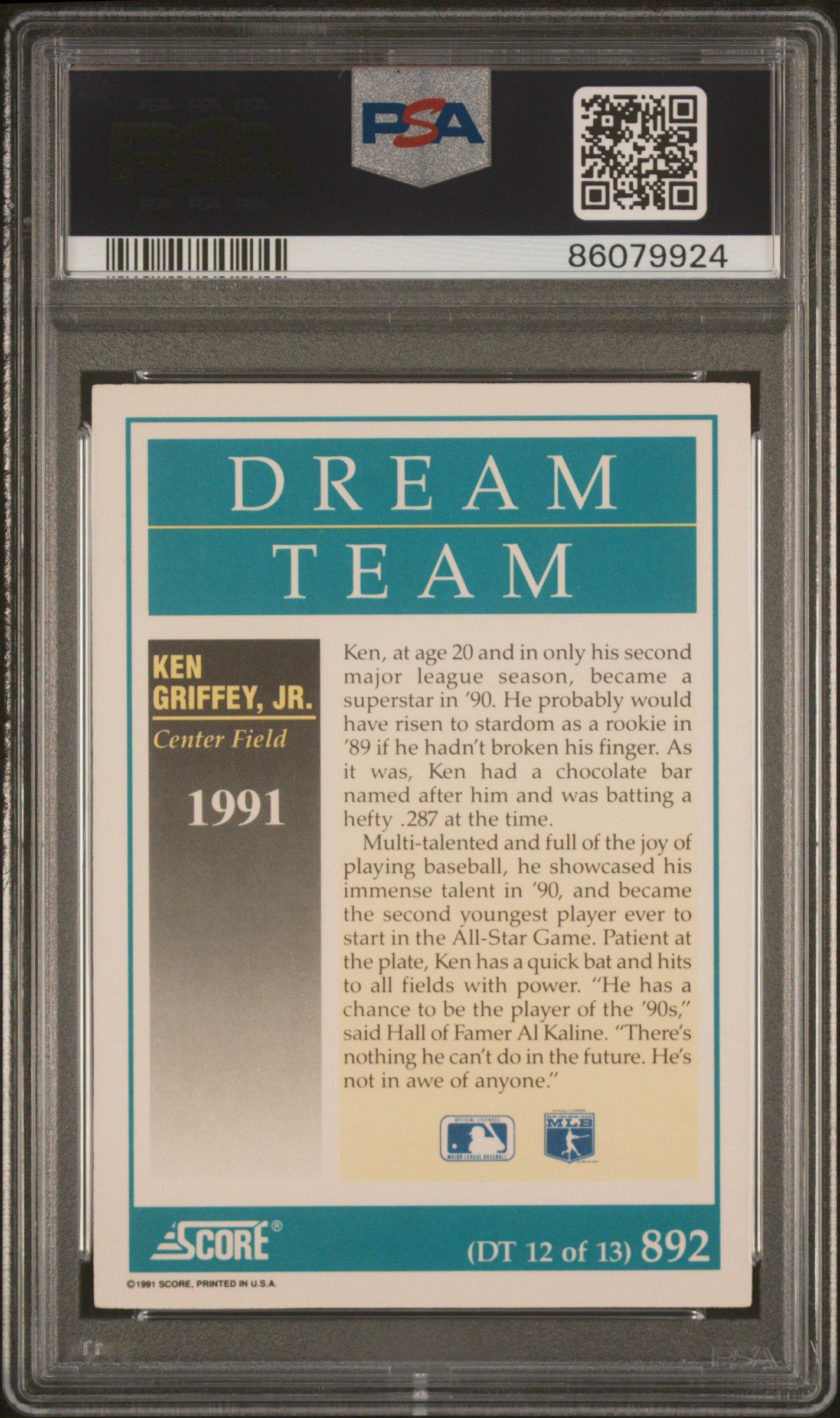1991 Score 892 Ken Griffey Jr. PSA 10