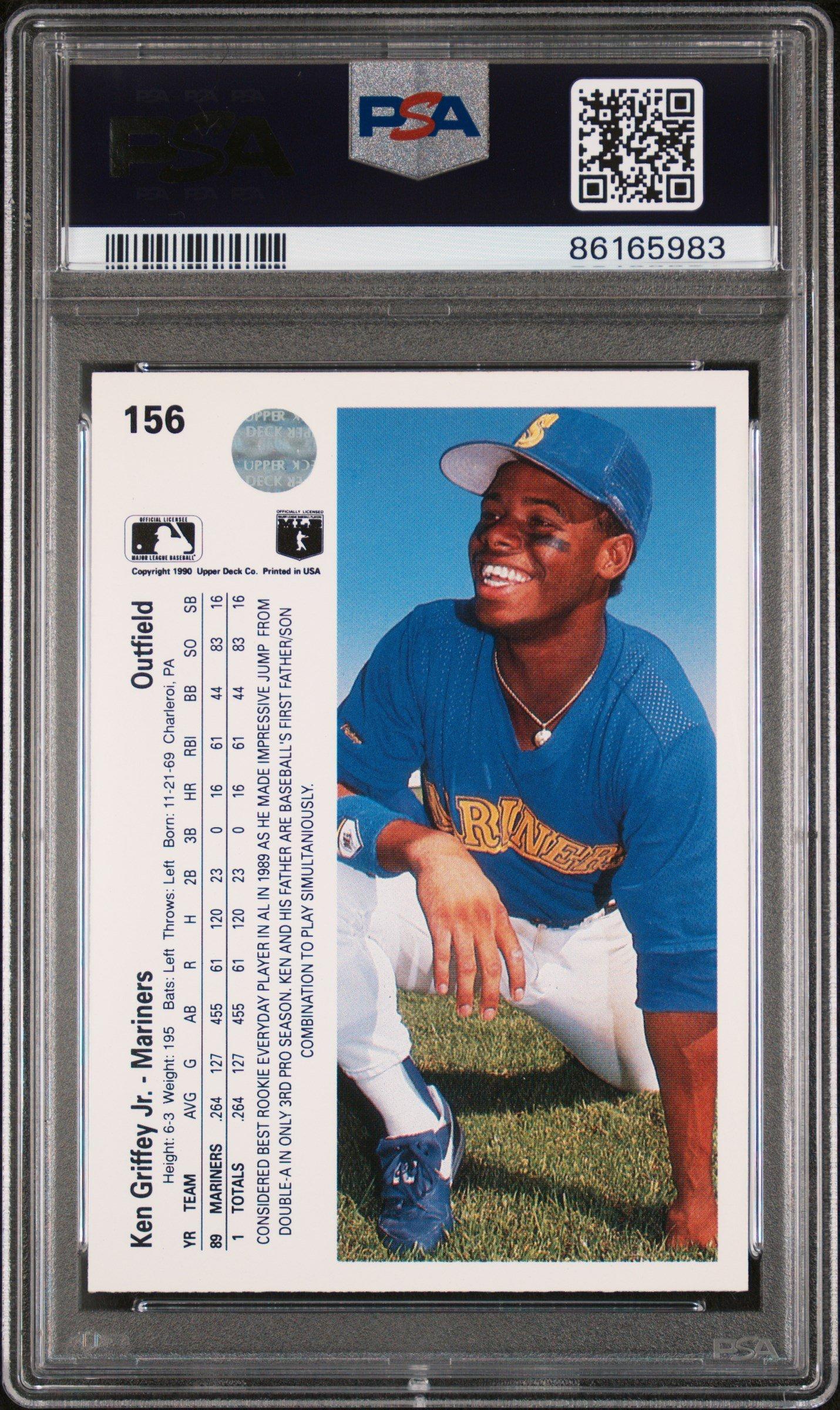 1990 Upper Deck 156 Ken Griffey Jr. PSA 10