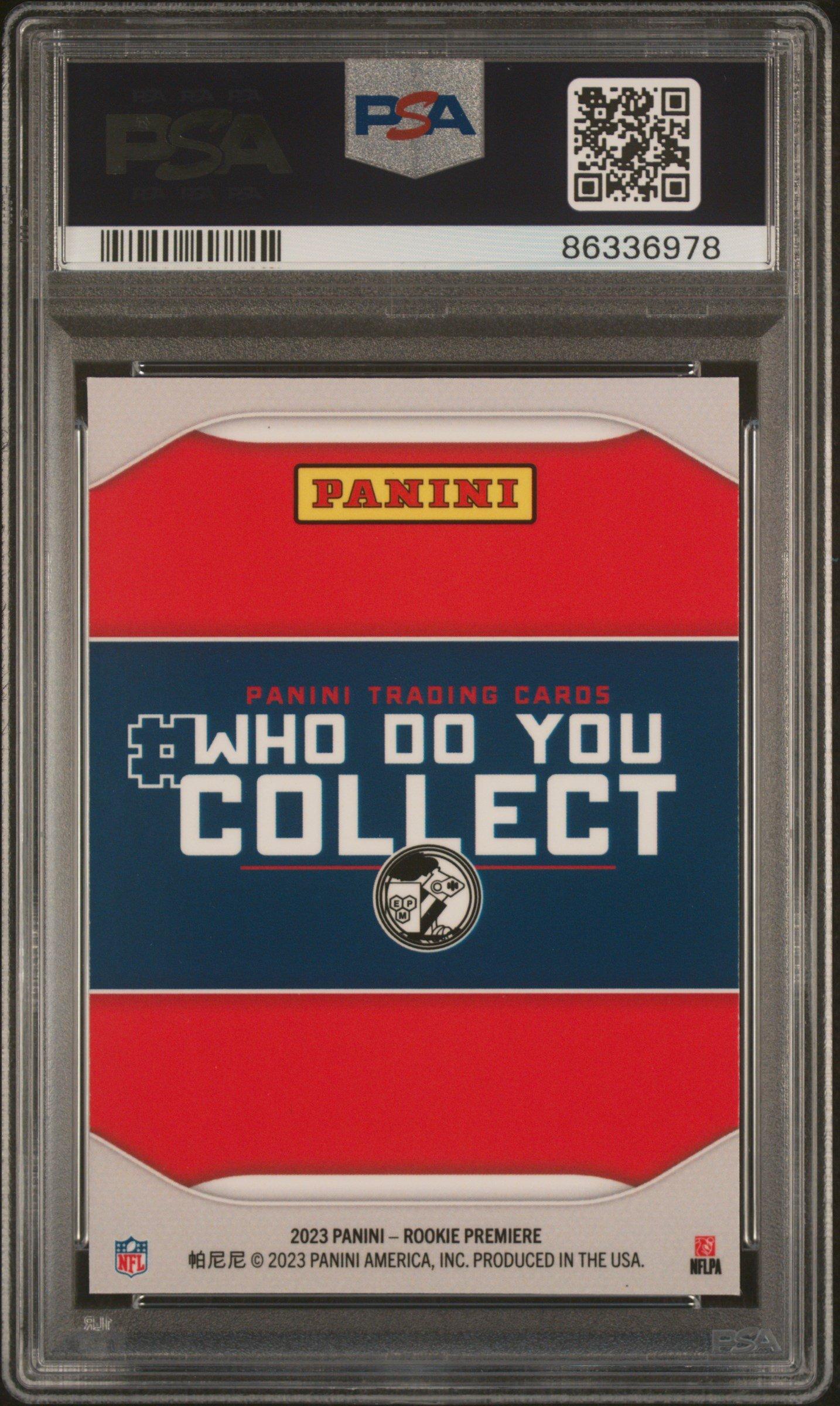 2023 Panini Nflpa Rookie Premiere Rated Rookies Zay Flowers PSA 9