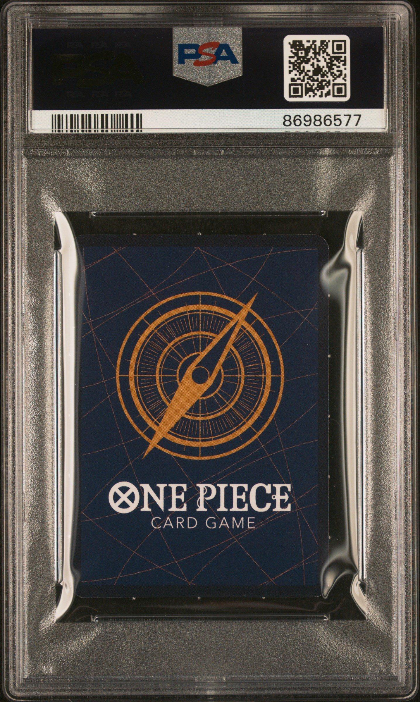 2023 One Piece Japanese Saikyo Jump Mini Promos 013 Portgas D. Ace Perforated-may-holo PSA 10