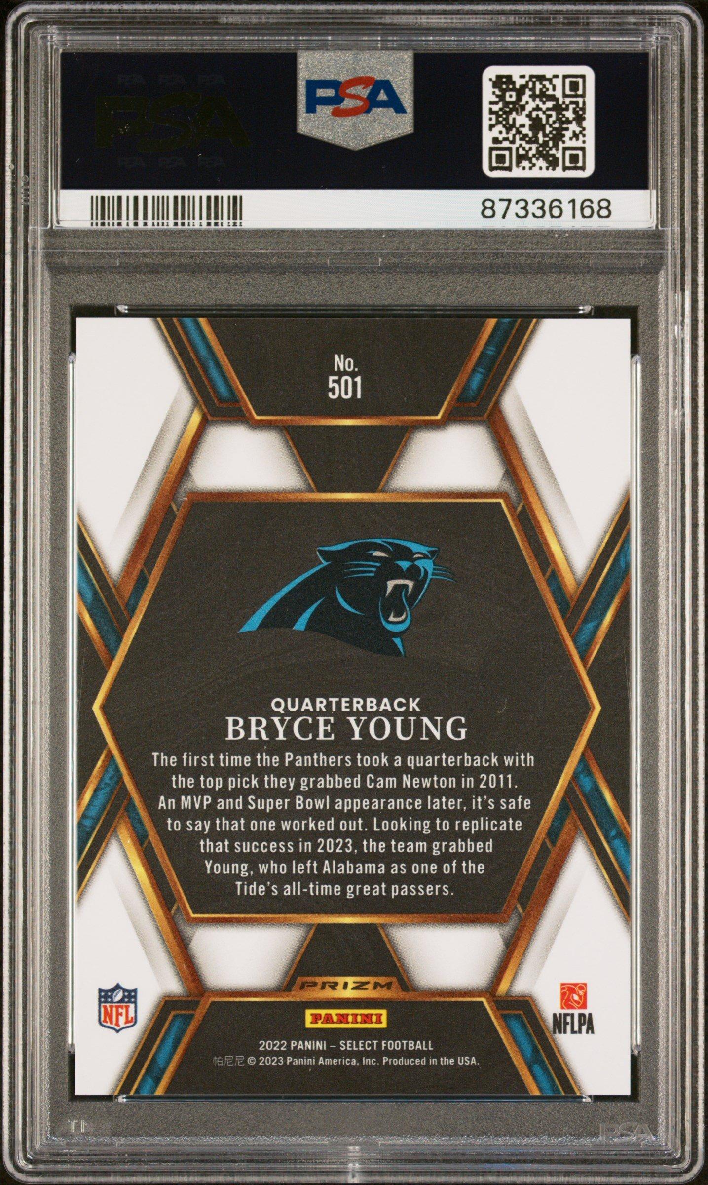 2022 Panini Select 501 Bryce Young PSA 10