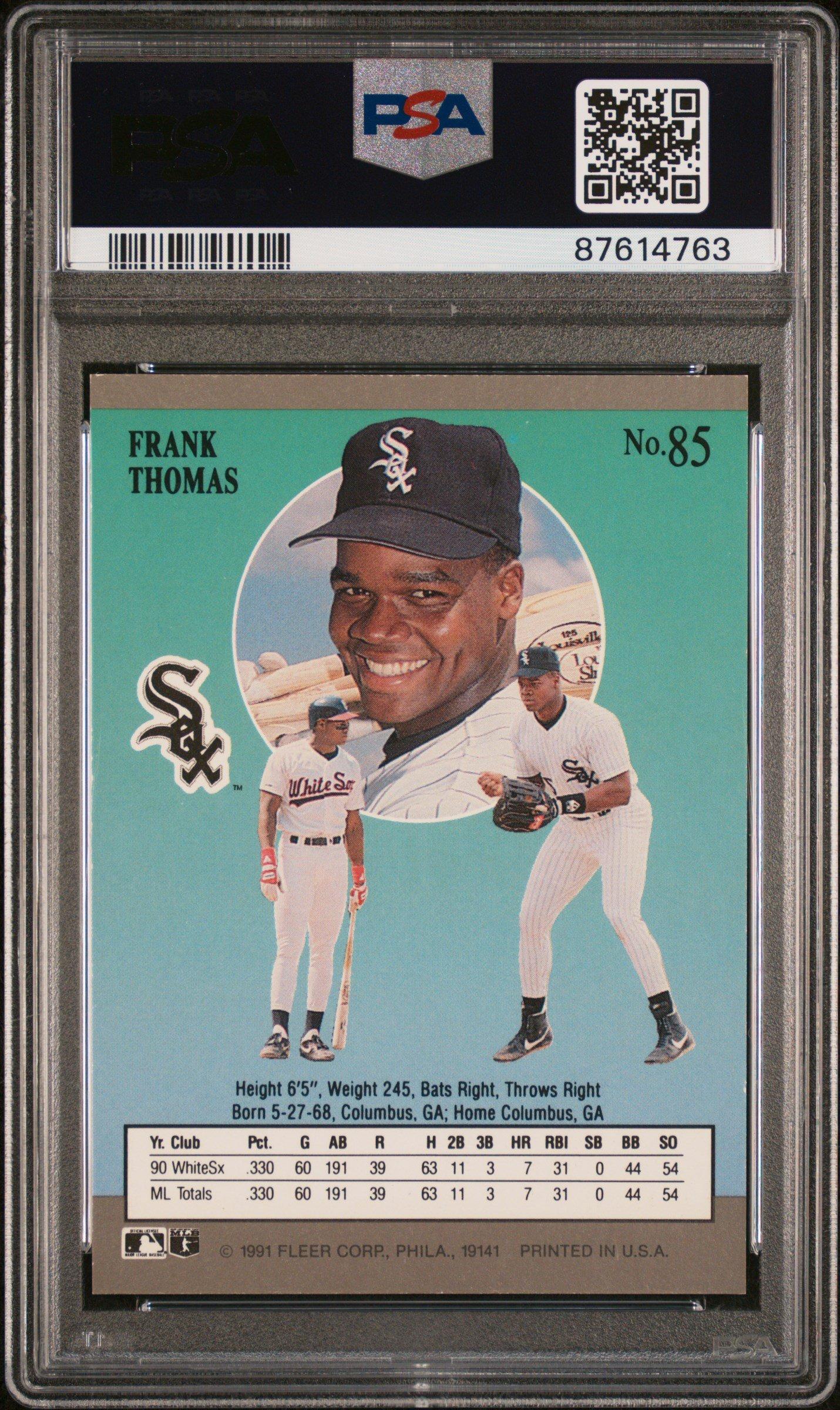 1991 Ultra 85 Frank Thomas PSA 9