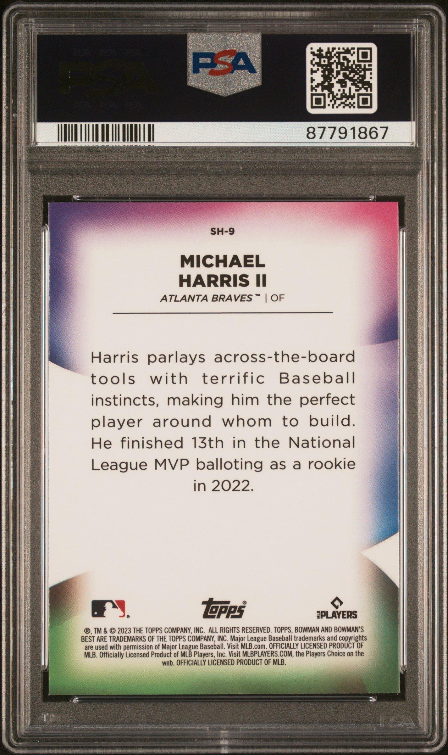 2023 Bowman's Best Shellacked Sh9 Michael Harris Ii PSA 10