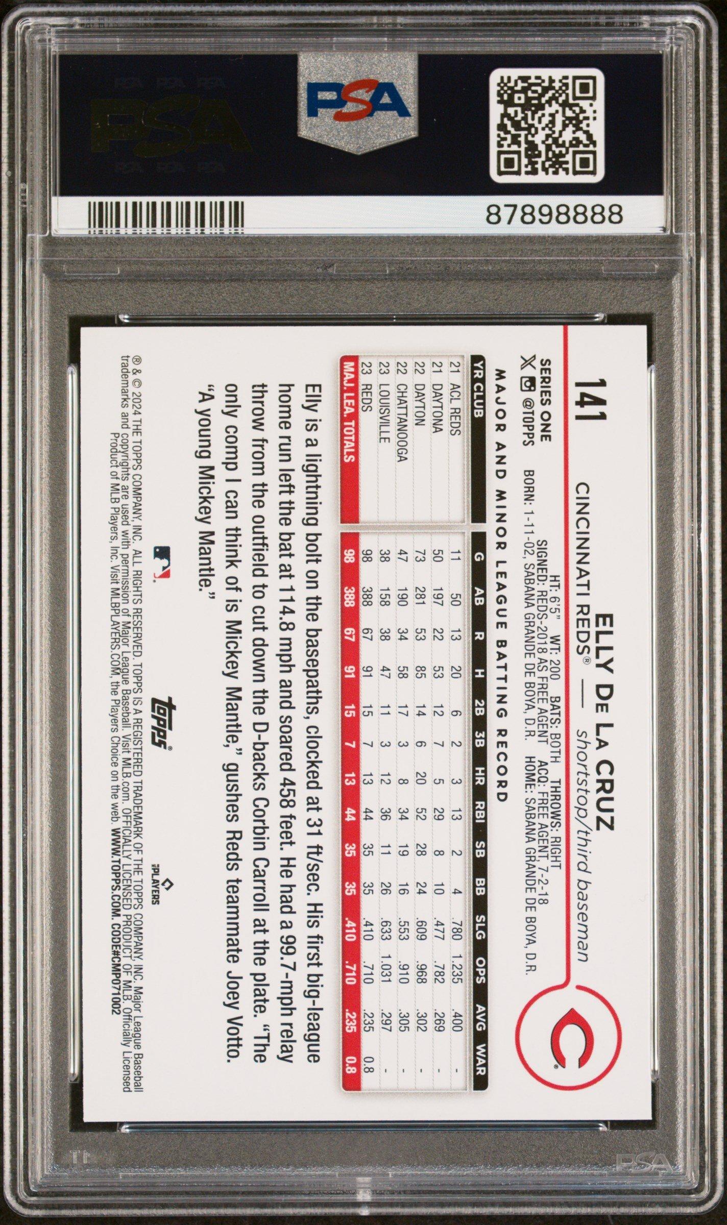 2024 Topps 141 Elly De La Cruz PSA