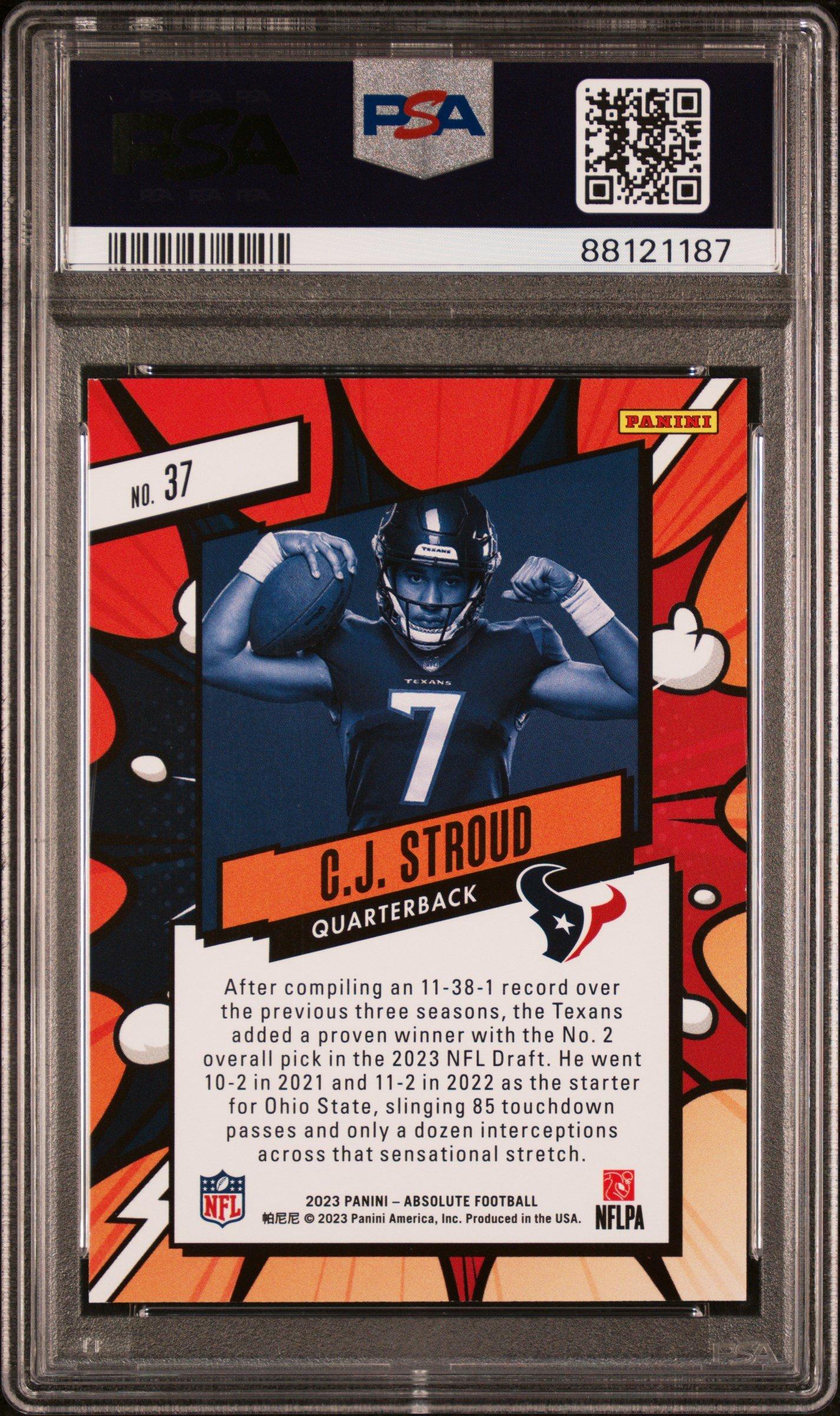 2023 Panini Absolute Explosive 37 Cj Stroud PSA 9