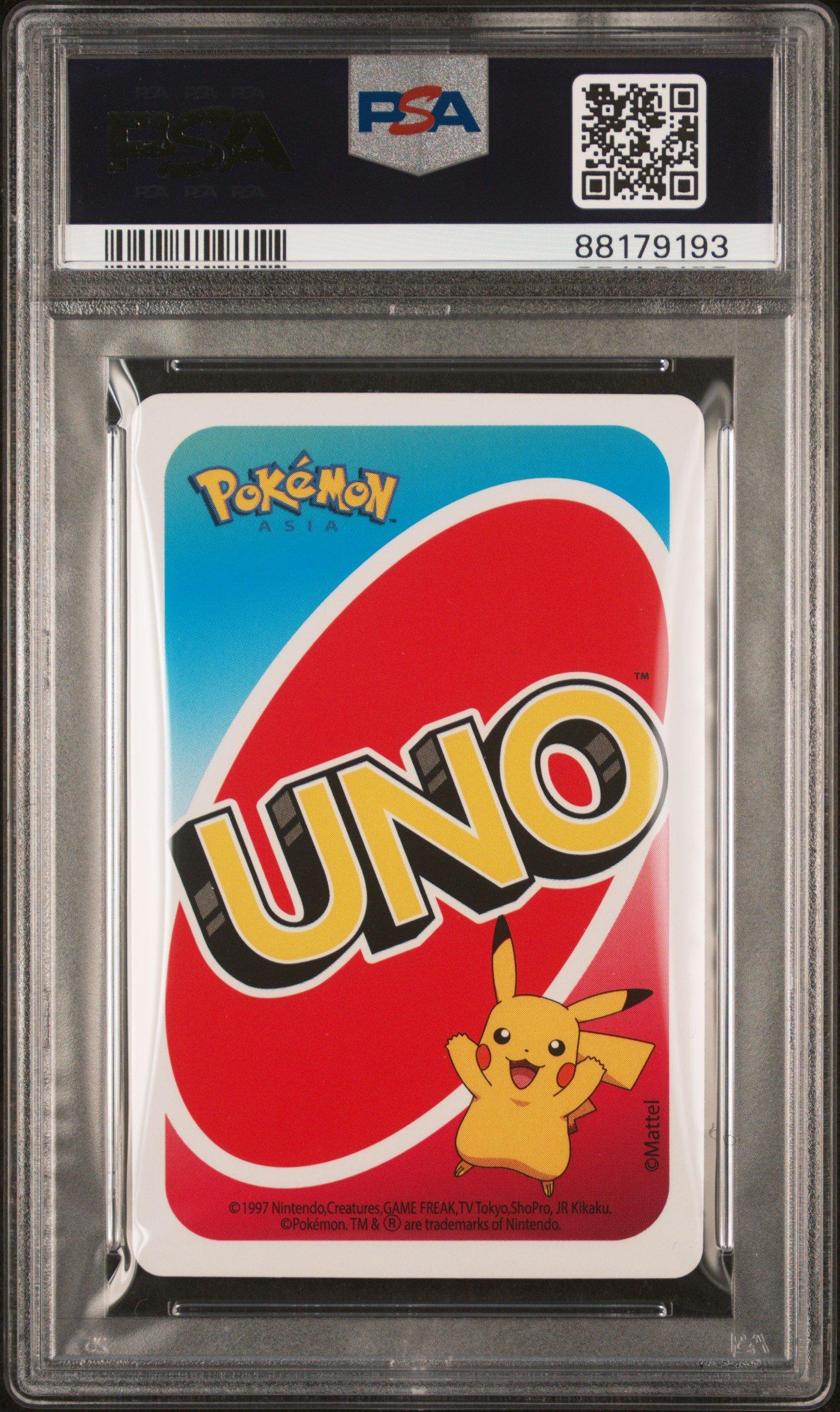2020 Uno Pokemon Eeveelutions Asia Back-wild-draw 4 PSA 10