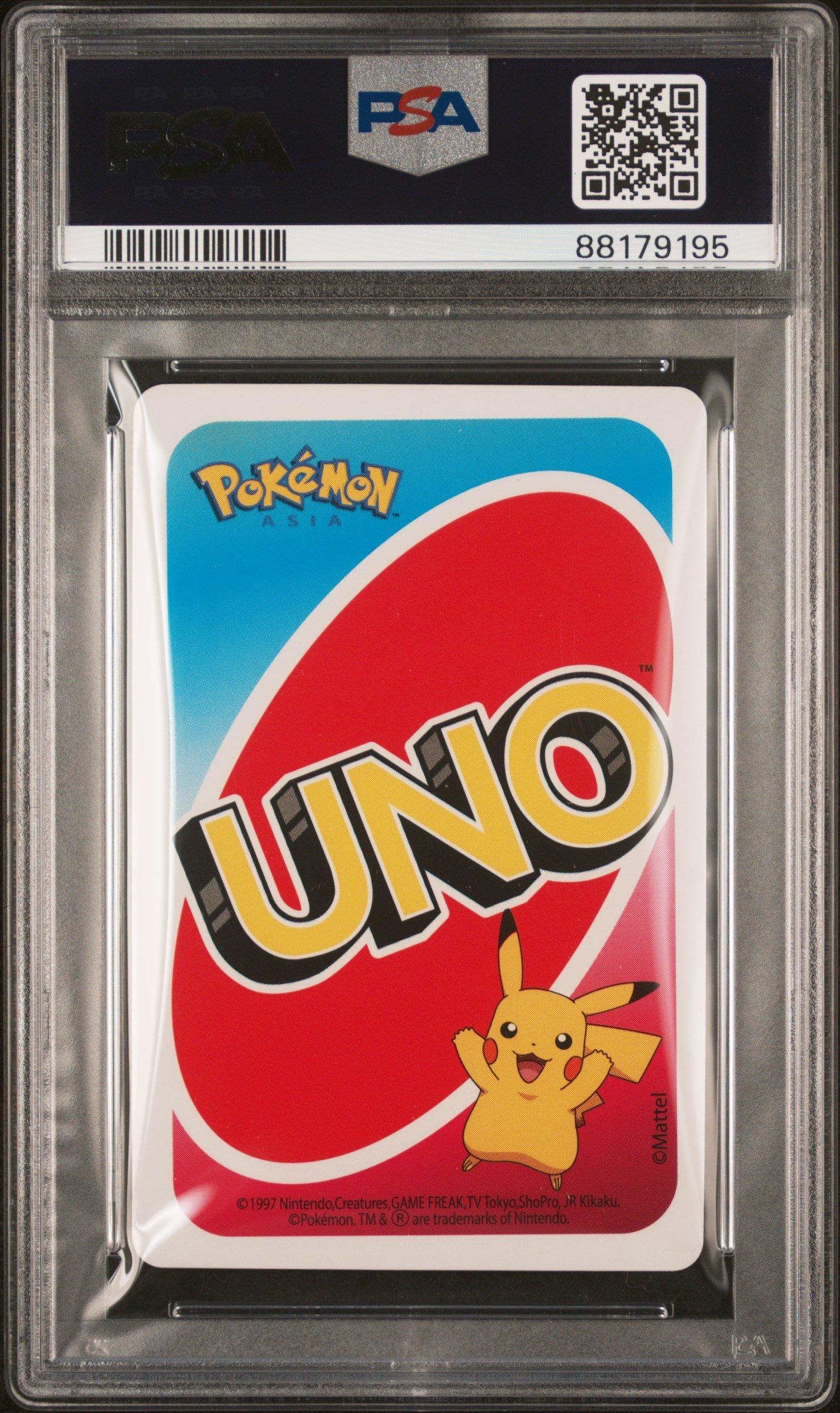 2020 Uno Pokemon Eeveelutions Asia Back-wild-draw 4 PSA 10 Graded