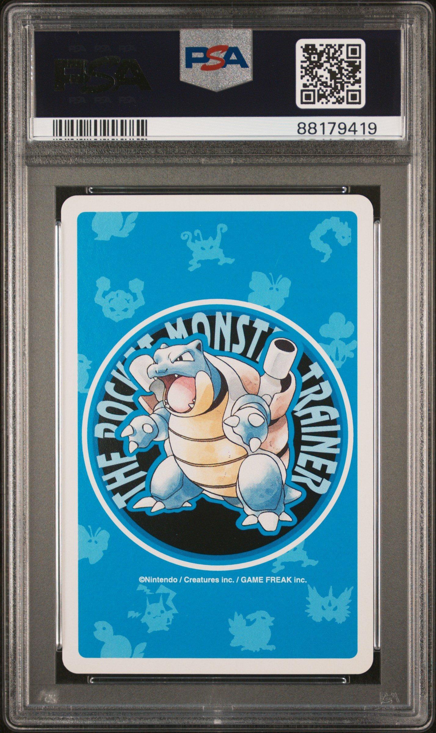 1998 Pokemon Blue Version Playing Cards 102 Exeggcute 8 Of Diamonds PSA 9