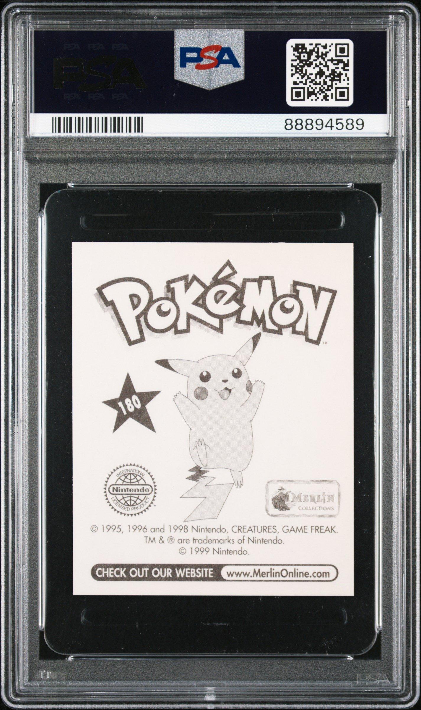 1999 Merlin Pokemon 180 Charizard PSA 9