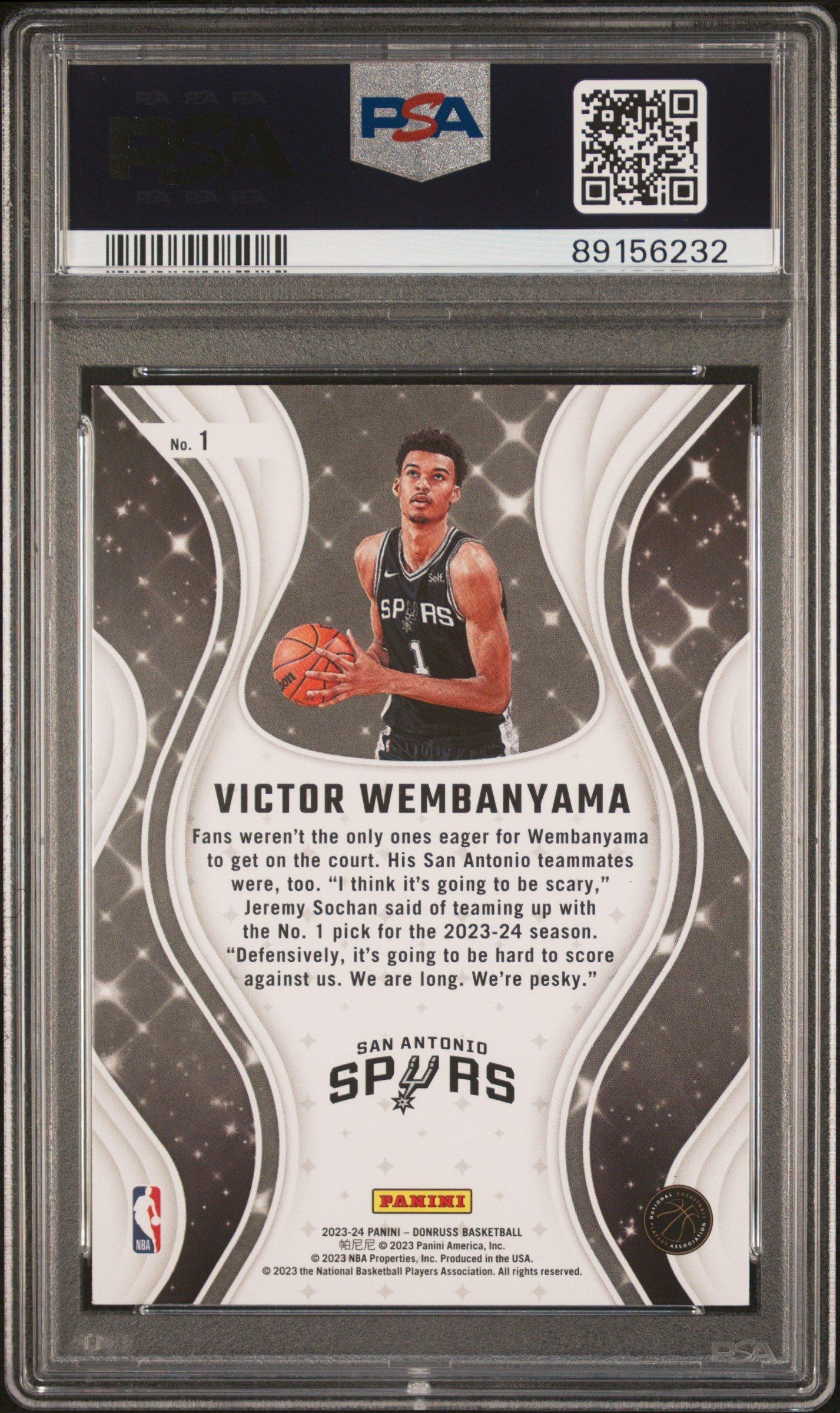 2023 Panini Donruss Magicians 1 Victor Wembanyama PSA