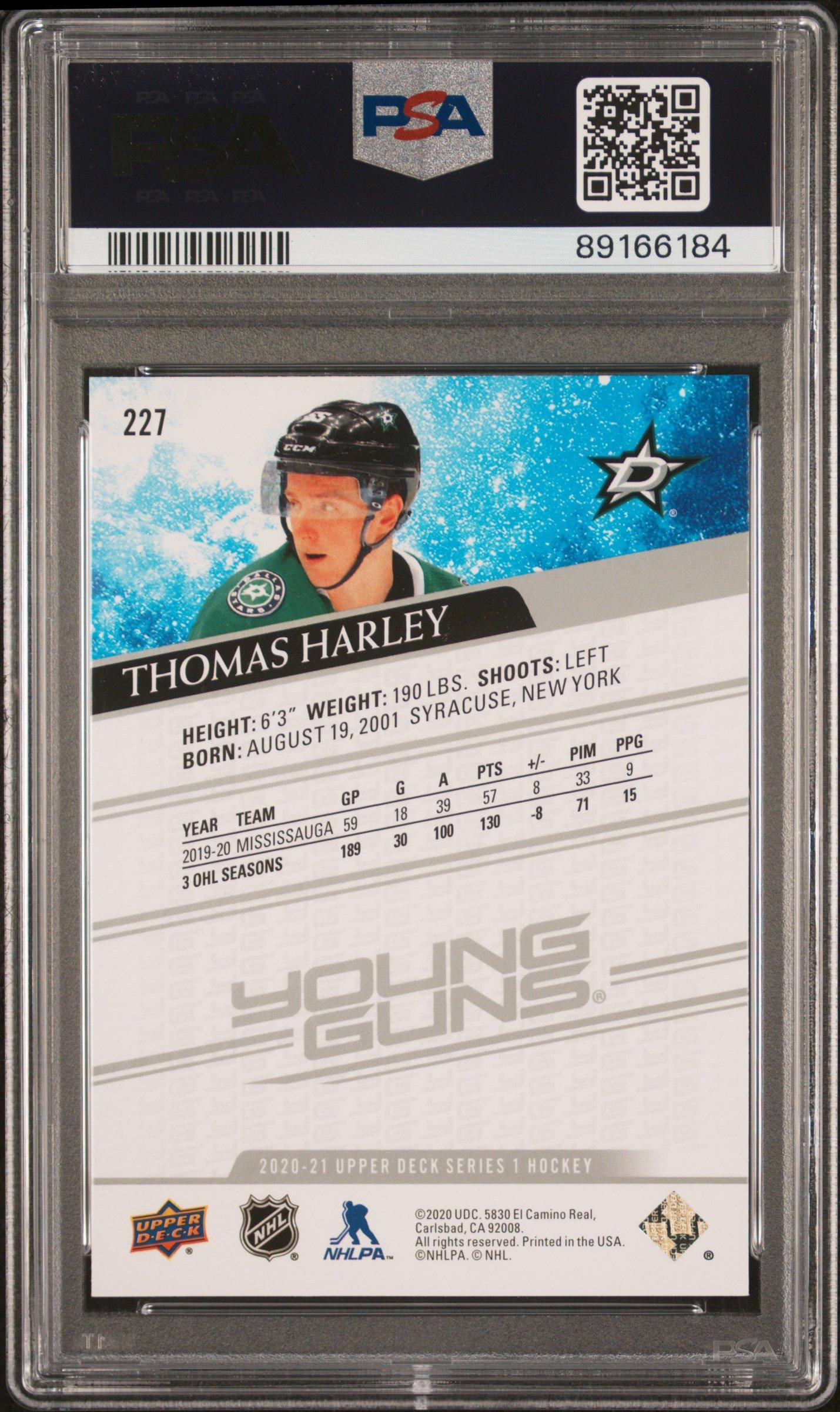 2020 Upper Deck 227 Thomas Harley PSA 10