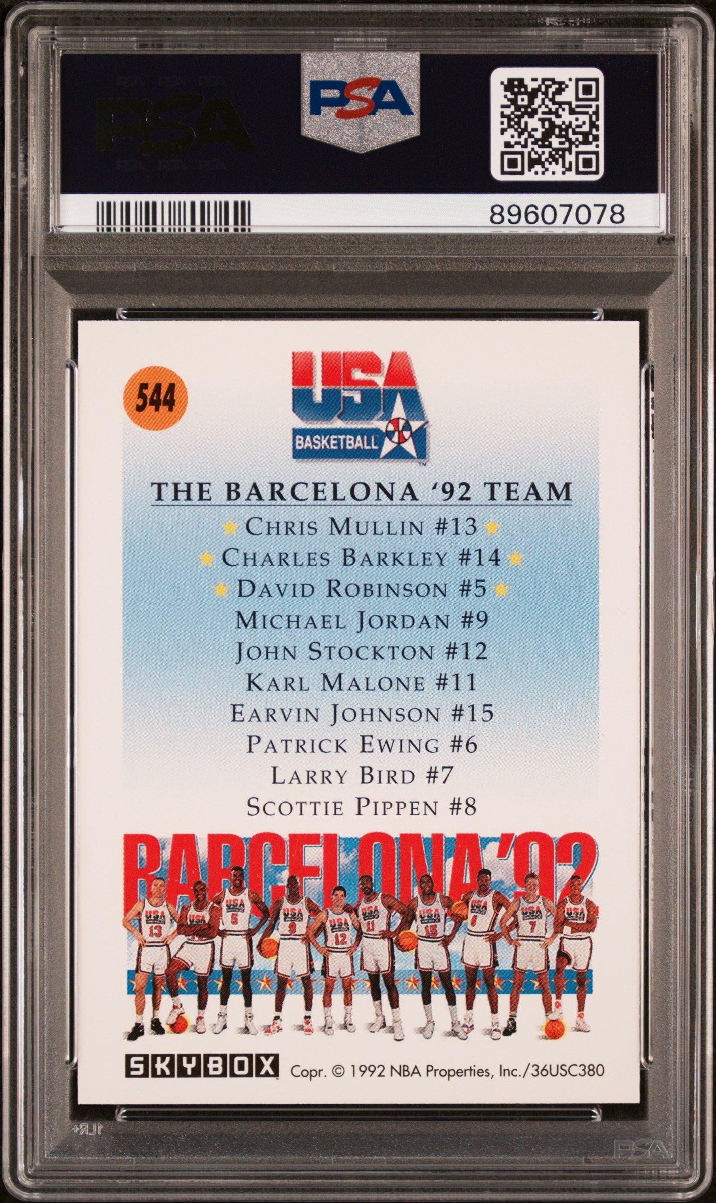 1991 Skybox 544 Team Usa 1 PSA 8
