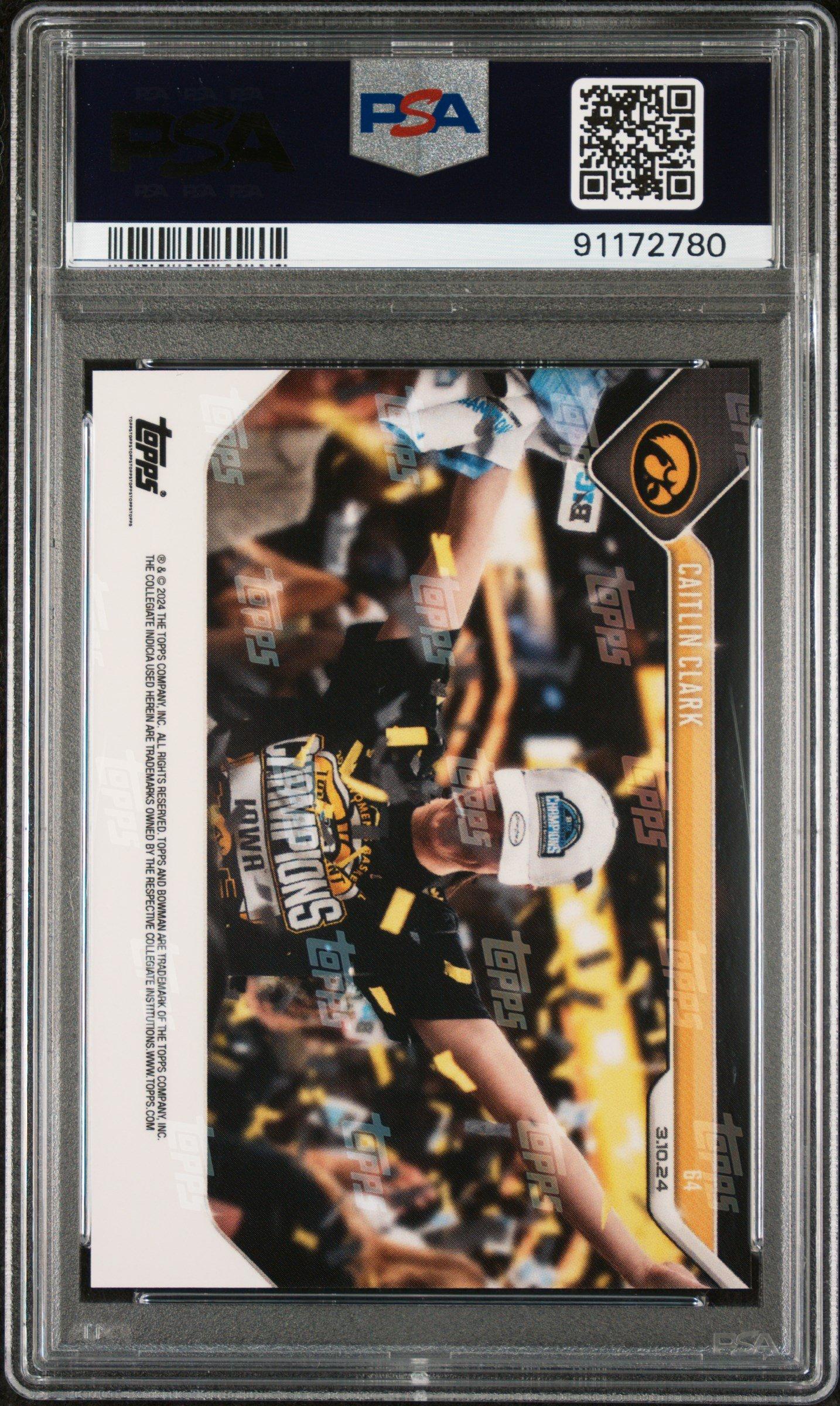 2023 Bowman U Now 64 Caitlin Clark PSA 10