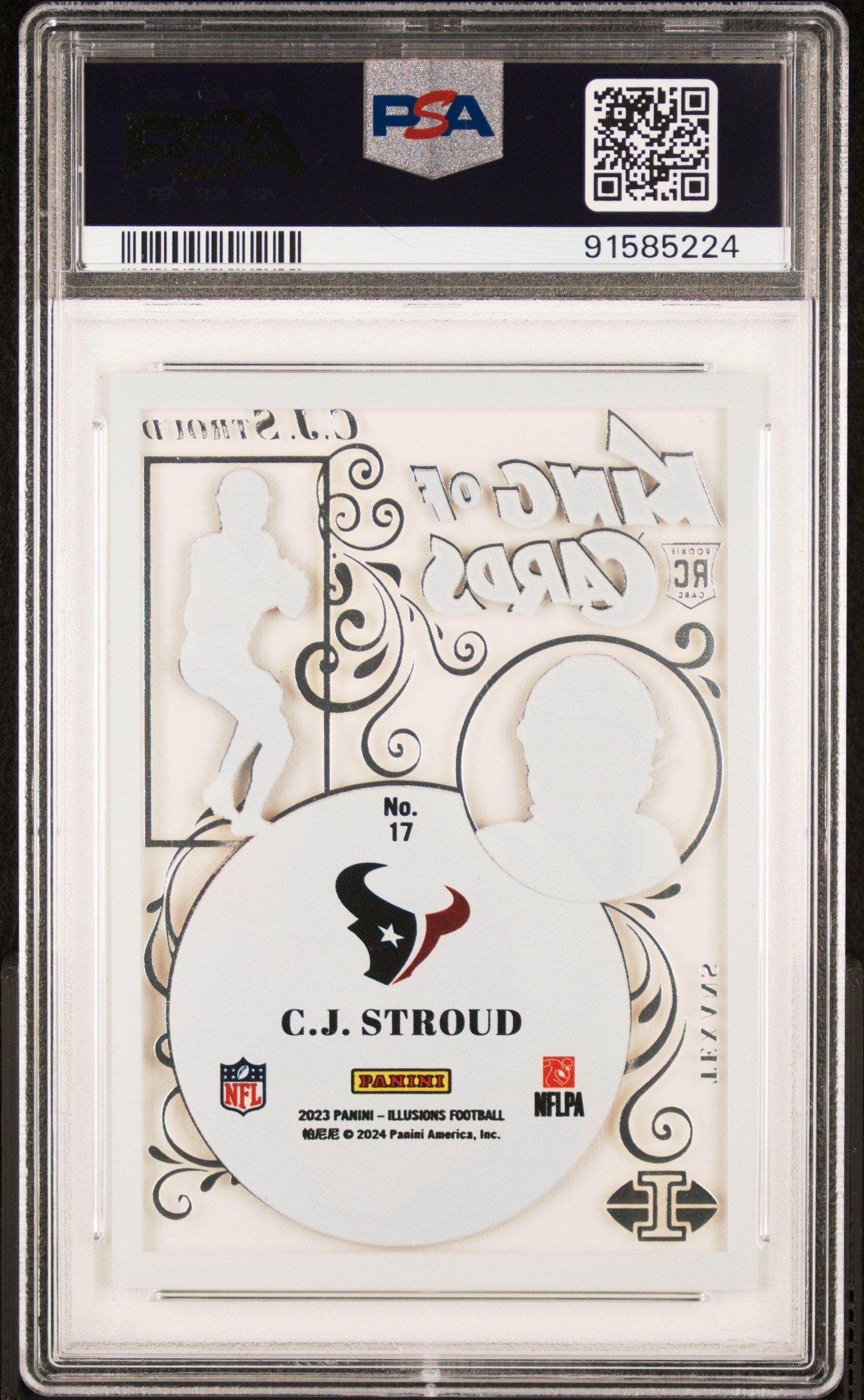 2023 Panini Illusions King Of Cards 17 Cj Stroud PSA 10