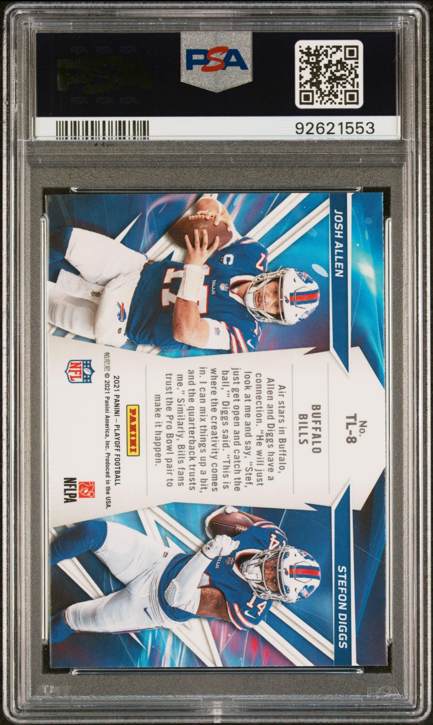 2021 Panini Playoff Thunder & Lightning Tl8 Stefon Diggs/josh