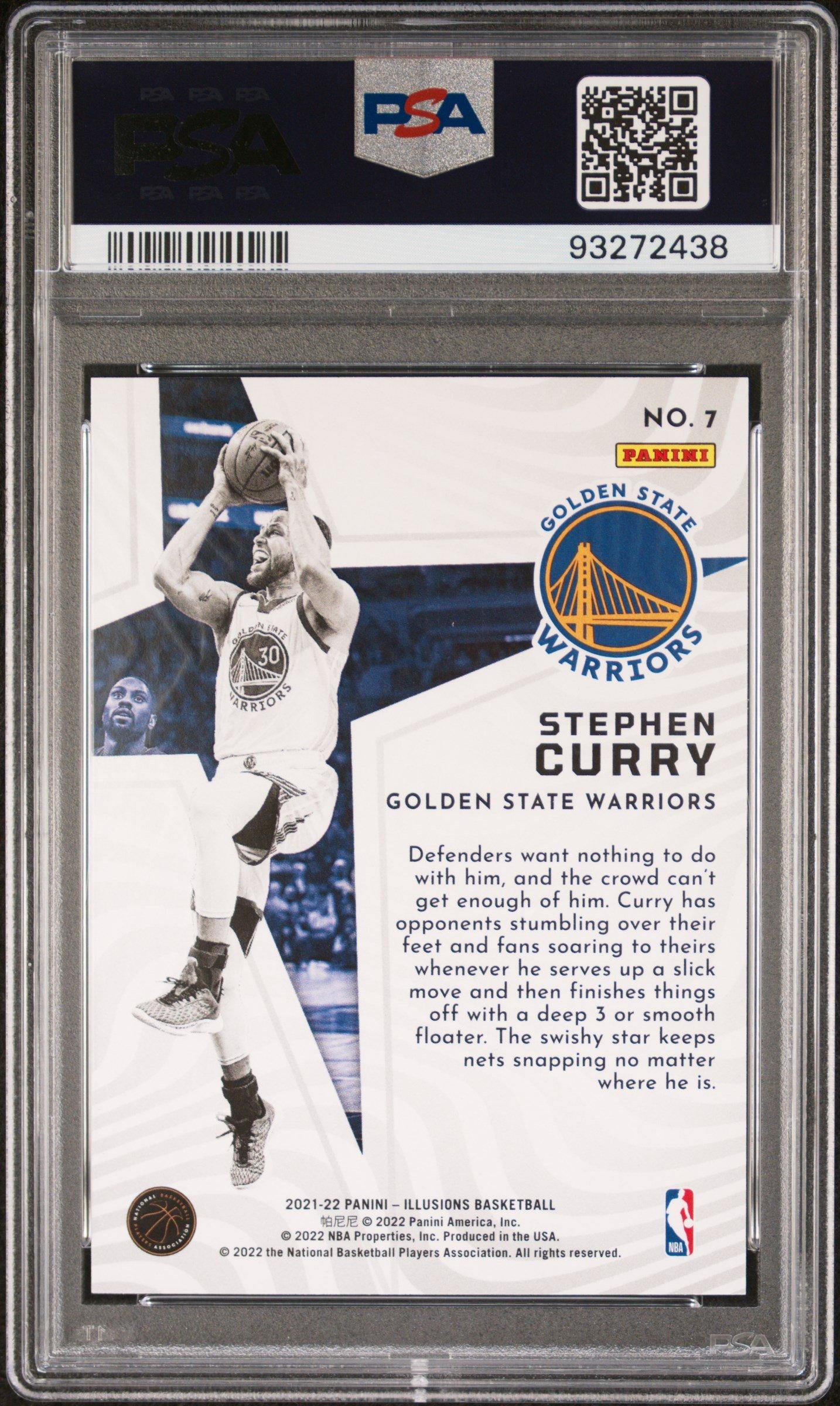 2021 Panini Illusions Shining Stars 7 Stephen Curry Orange PSA 10 ...