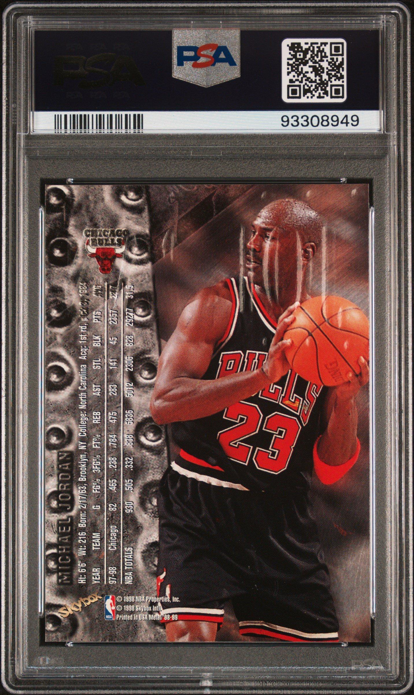 1998 Metal Universe 1 Michael Jordan PSA 9