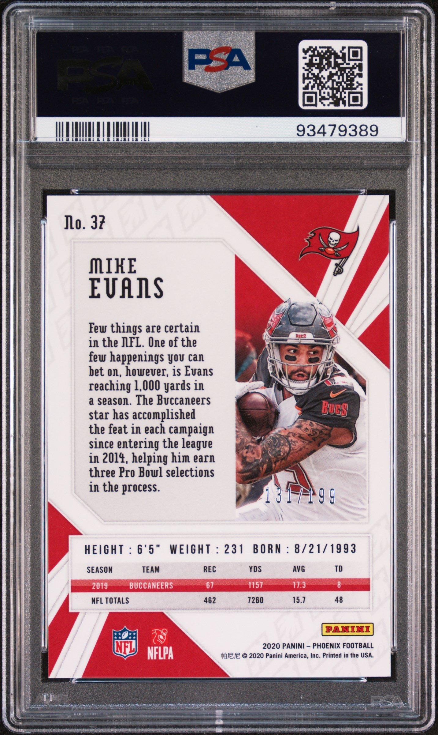 2020 Panini Phoenix 37 Mike Evans Pink PSA 9 Graded Card | GameStop
