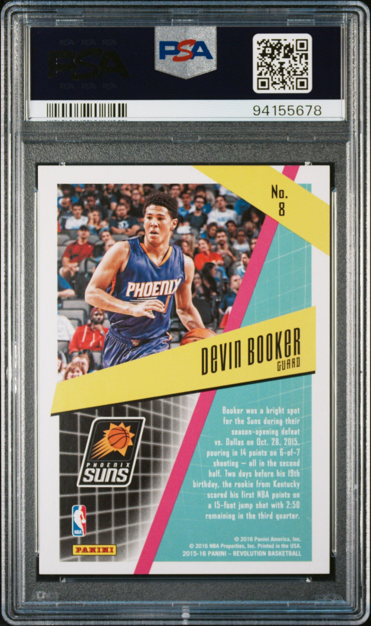 2015 Panini Revolution Rookie Revolution 8 Devin Booker PSA 10