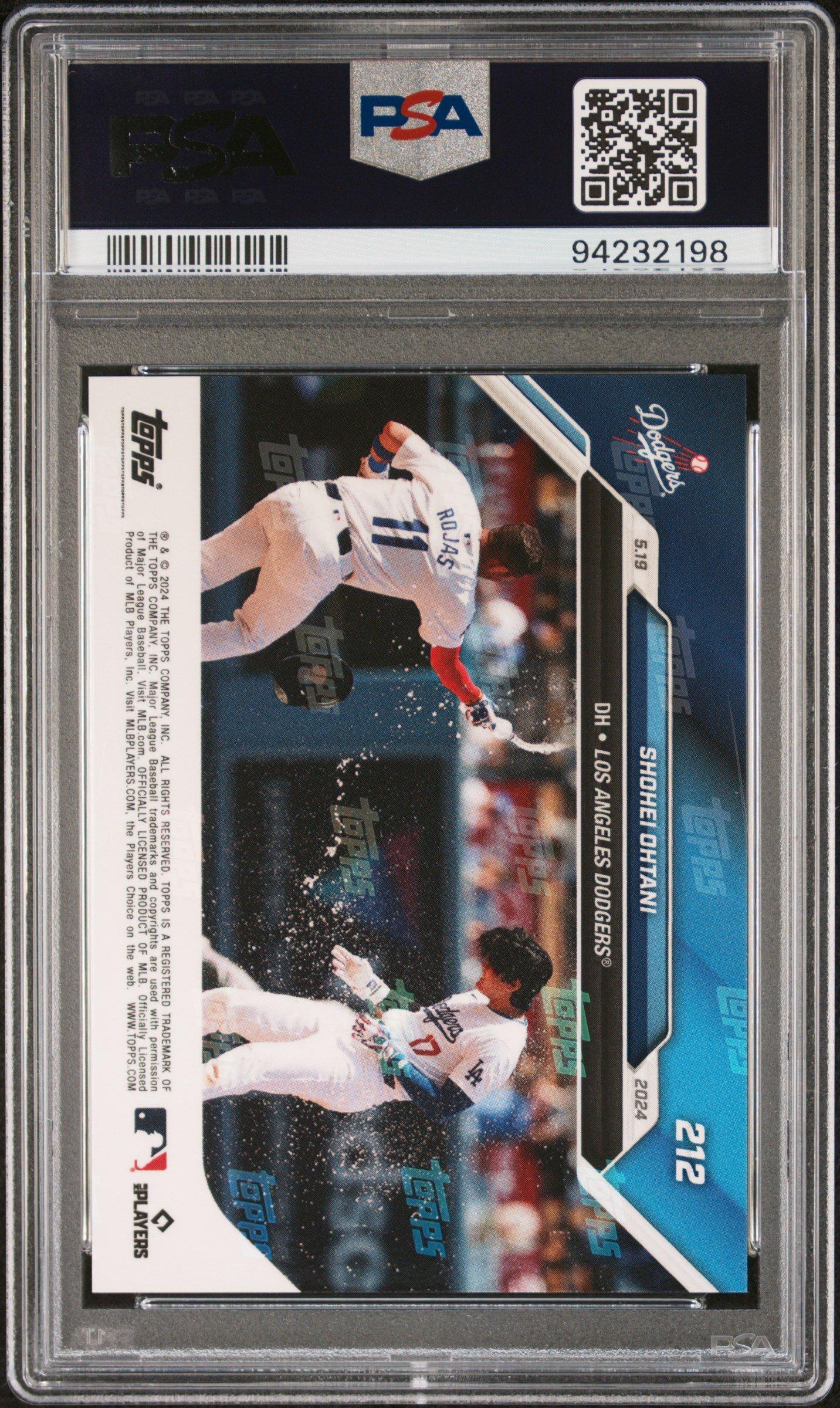 2024 Topps Now 212 Shohei Ohtani PSA 10
