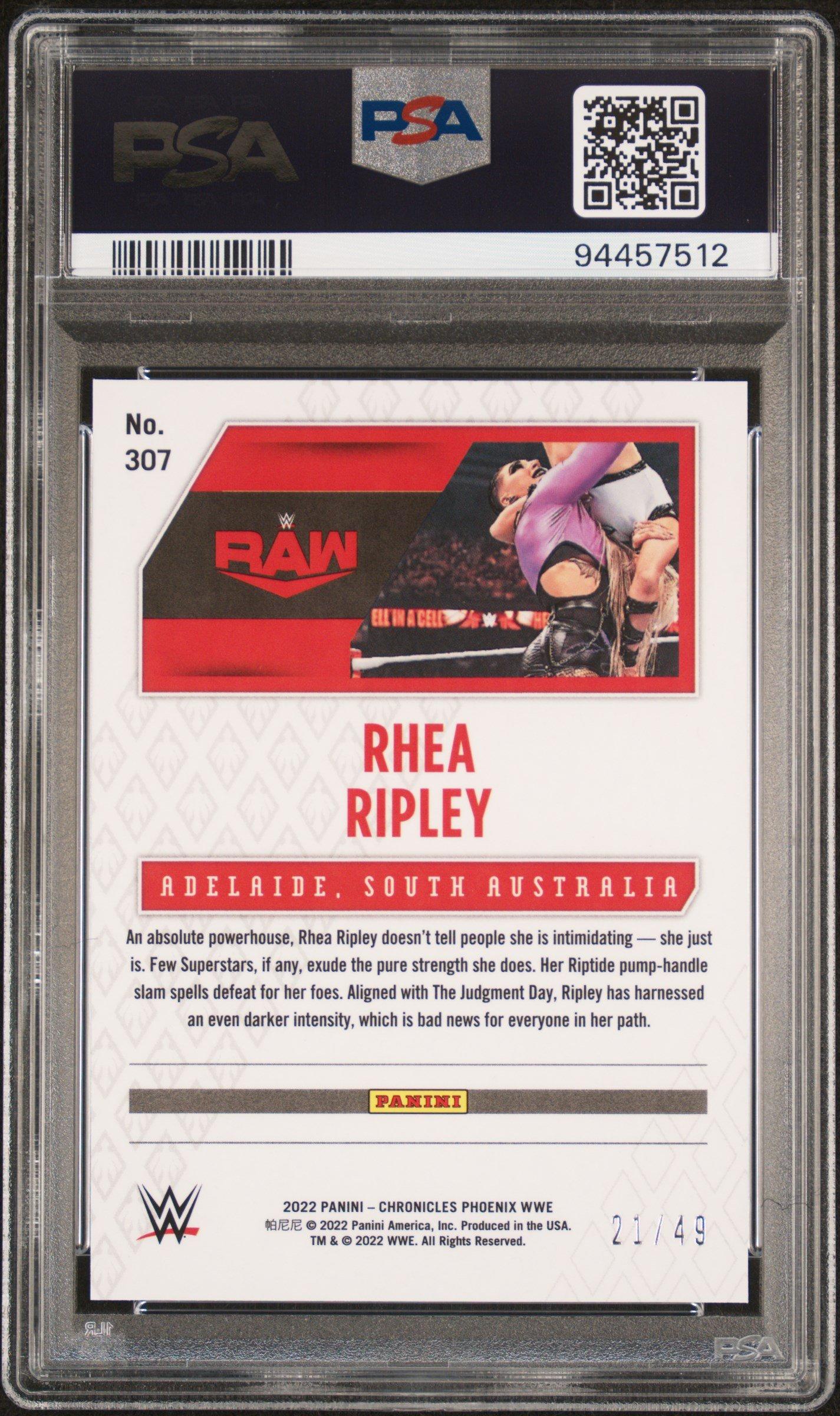 wwe graded cards Liv Morgan 2024 Panini Three Count No.MM-LVM #06/15 SGC 10  JP Sports Cody Rhodes WWE Autographed 2023