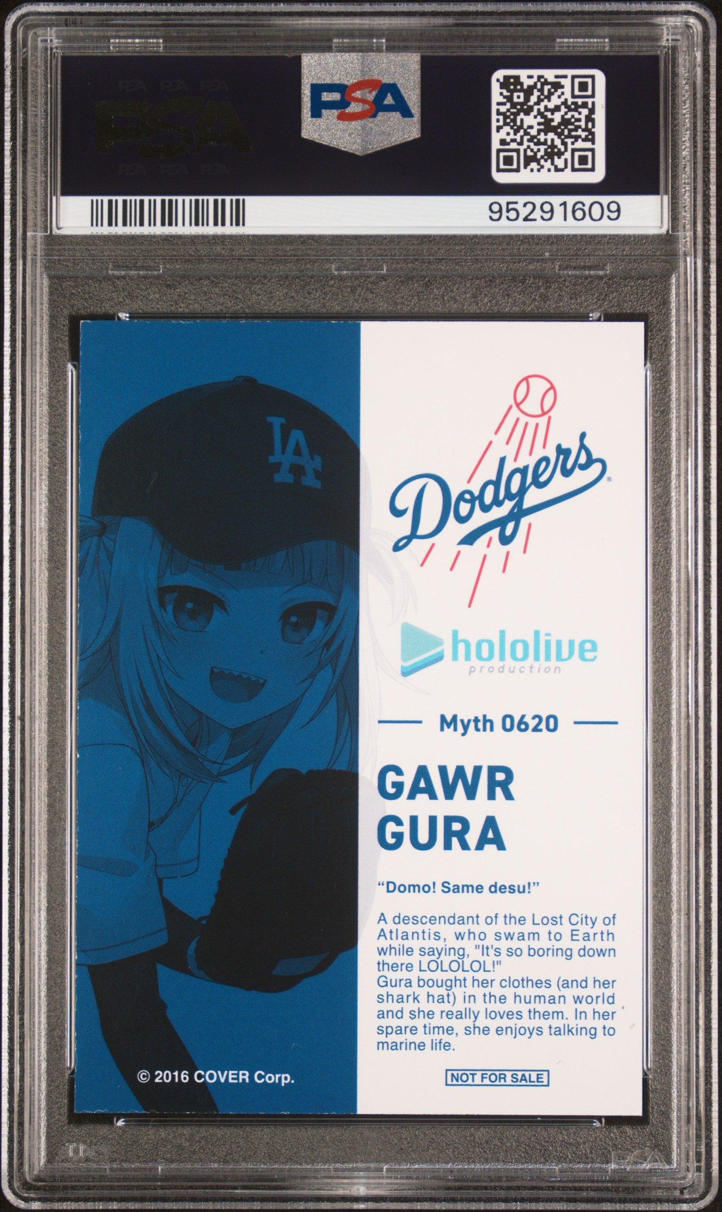 2024 Dodgers X Hololive Collaboration Hololive Night Gawr Gura PSA 
