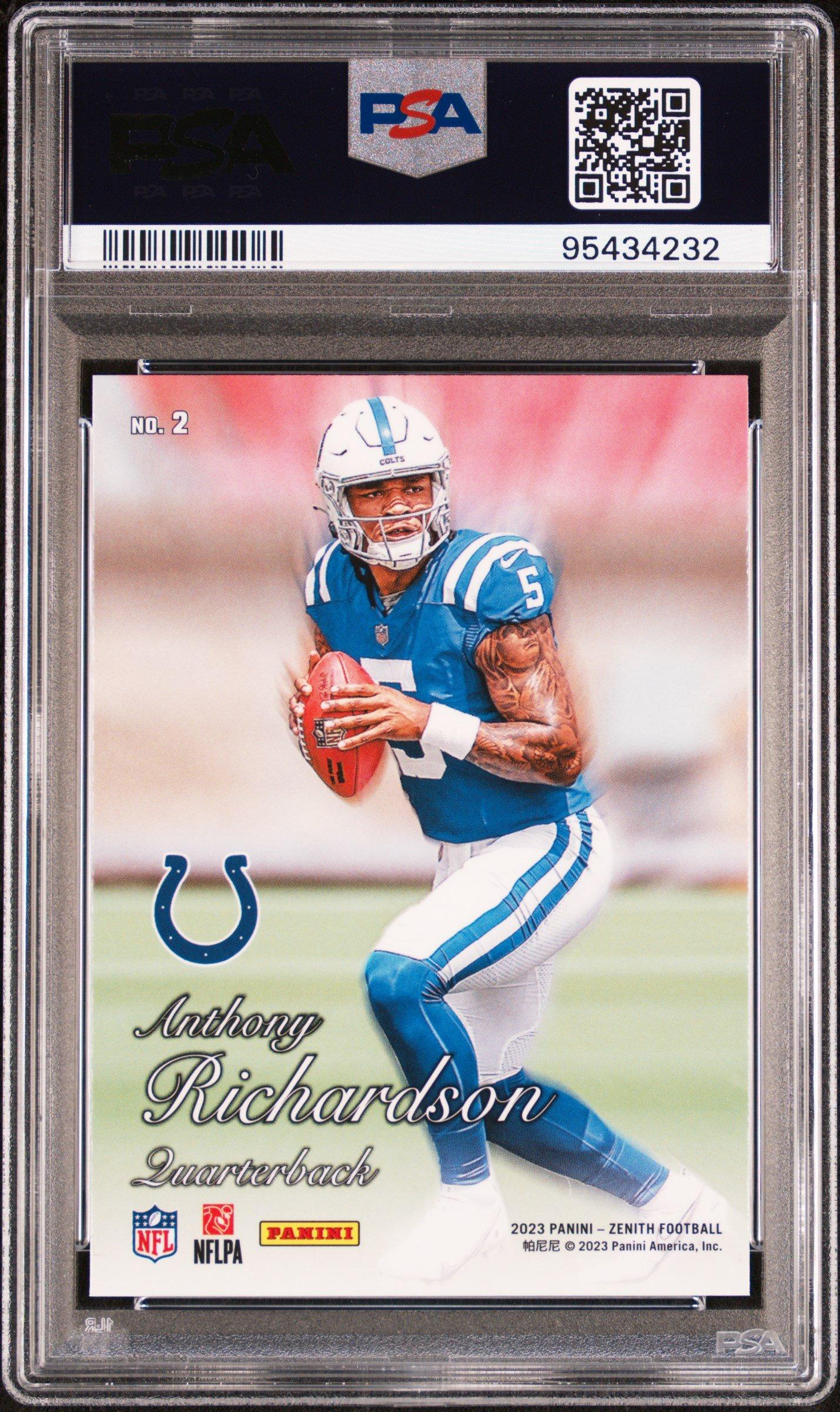 2023 Panini Zenith 1994 Pacific 2 Anthony Richardson Blue PSA 10