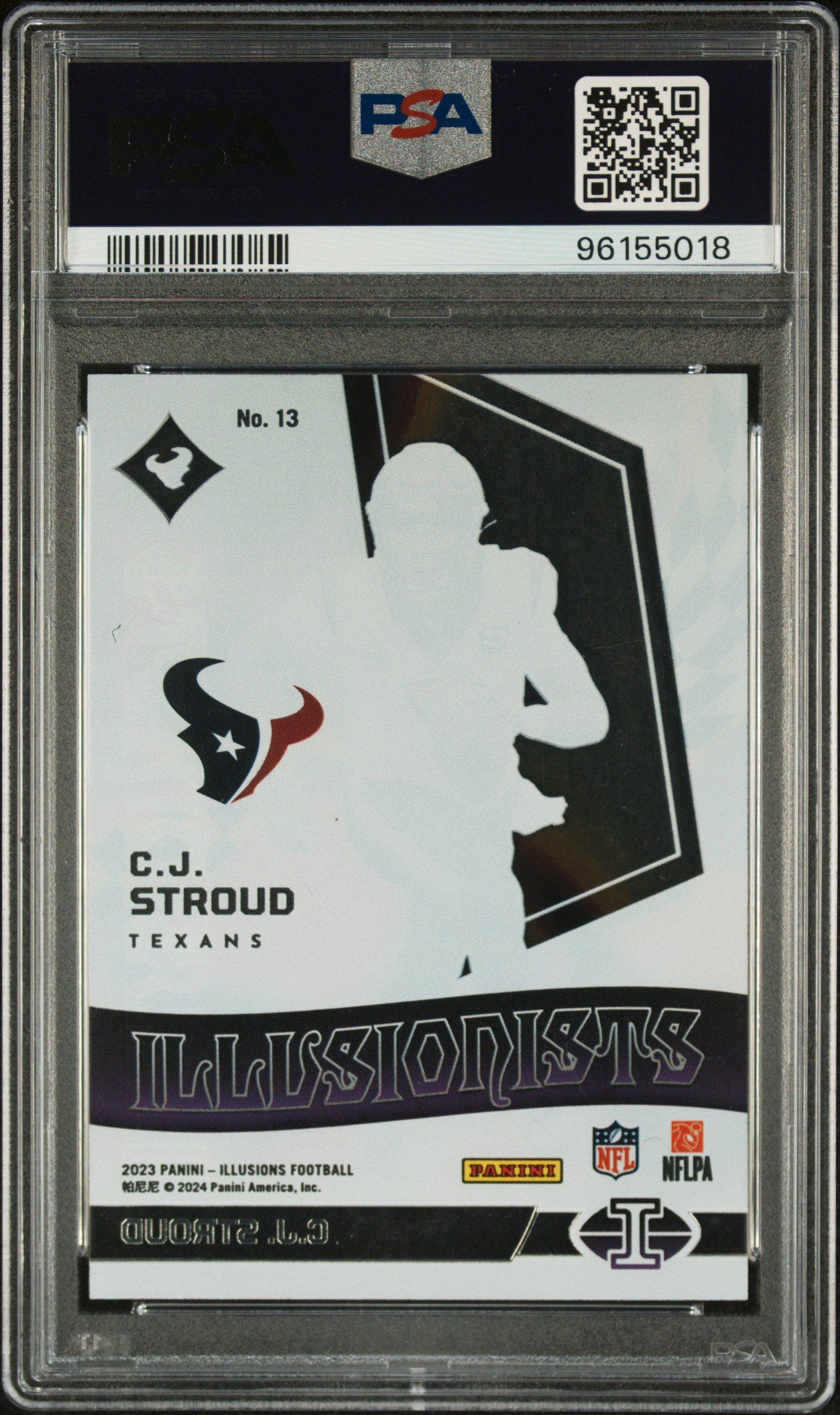 2023 Panini Illusions Illusionists 13 Cj Stroud PSA 10